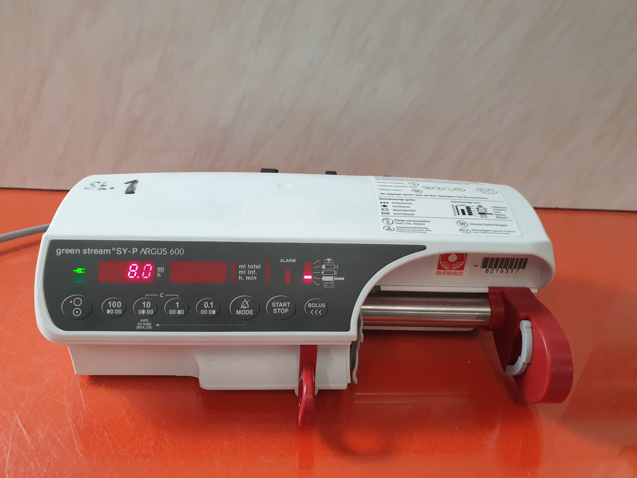 ARGUS Green stream SY-P 600 Pump IV Infusion — image 1 of 3