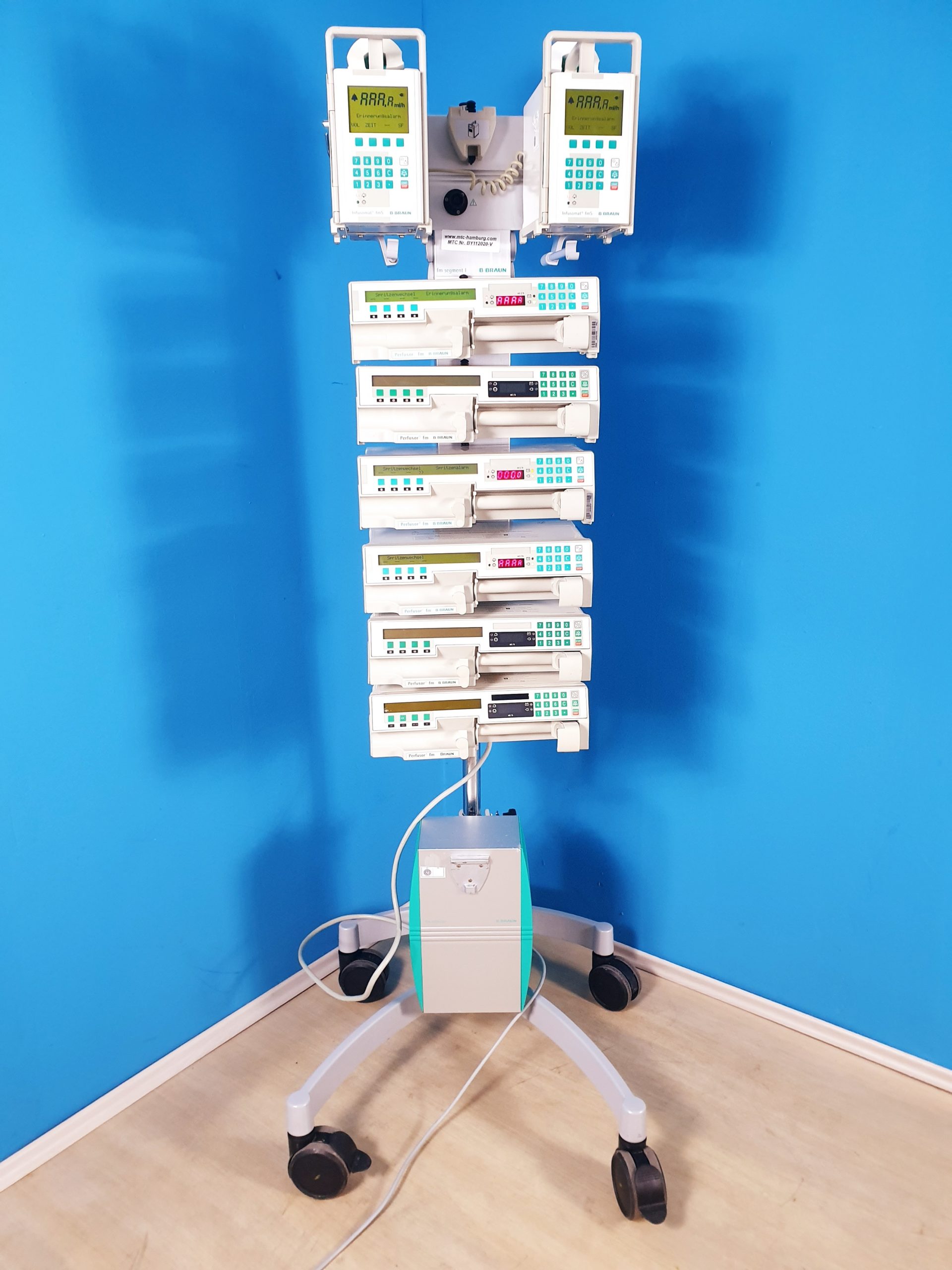 B.BRAUN 2 x Infusomat Fms + 6 x perfusor + FM Segment I Pump Controller + FM Computer — image 1 of 4