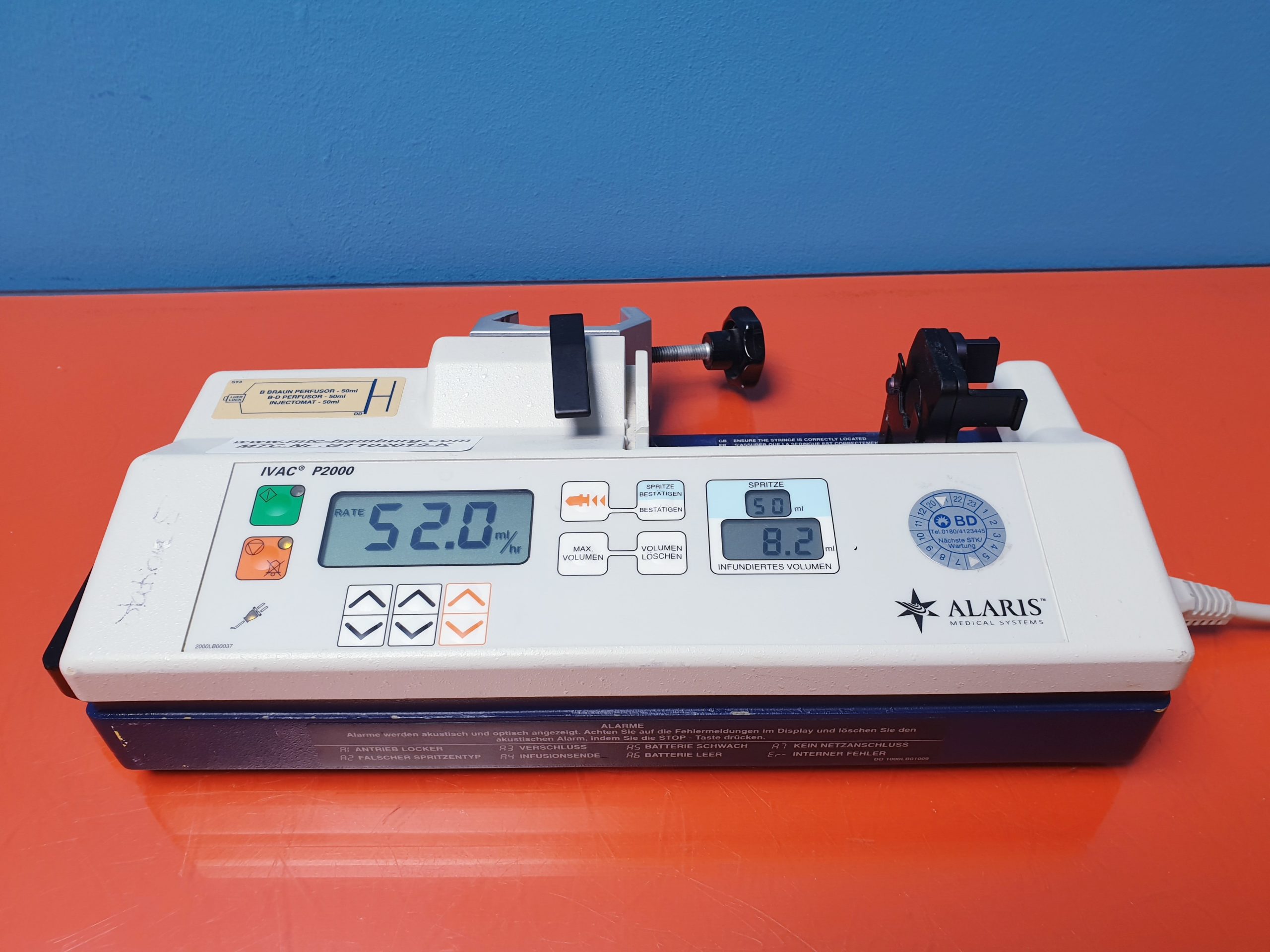 IVAC Alaris P2000 Syringe Pump — image 1 of 3