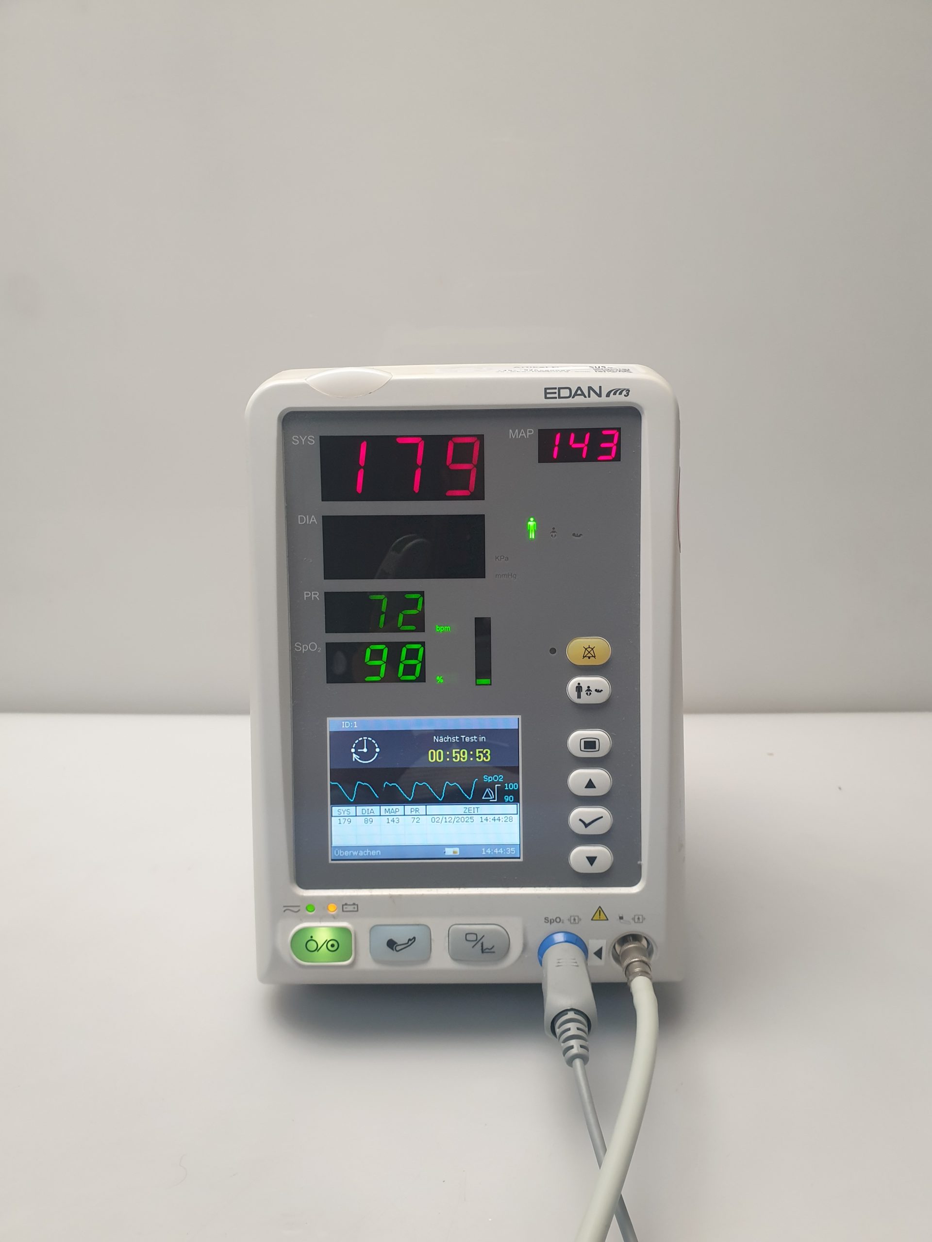 EDAN M3A Vital Signs Monitor NiBp + SpO2 thumbnail 3