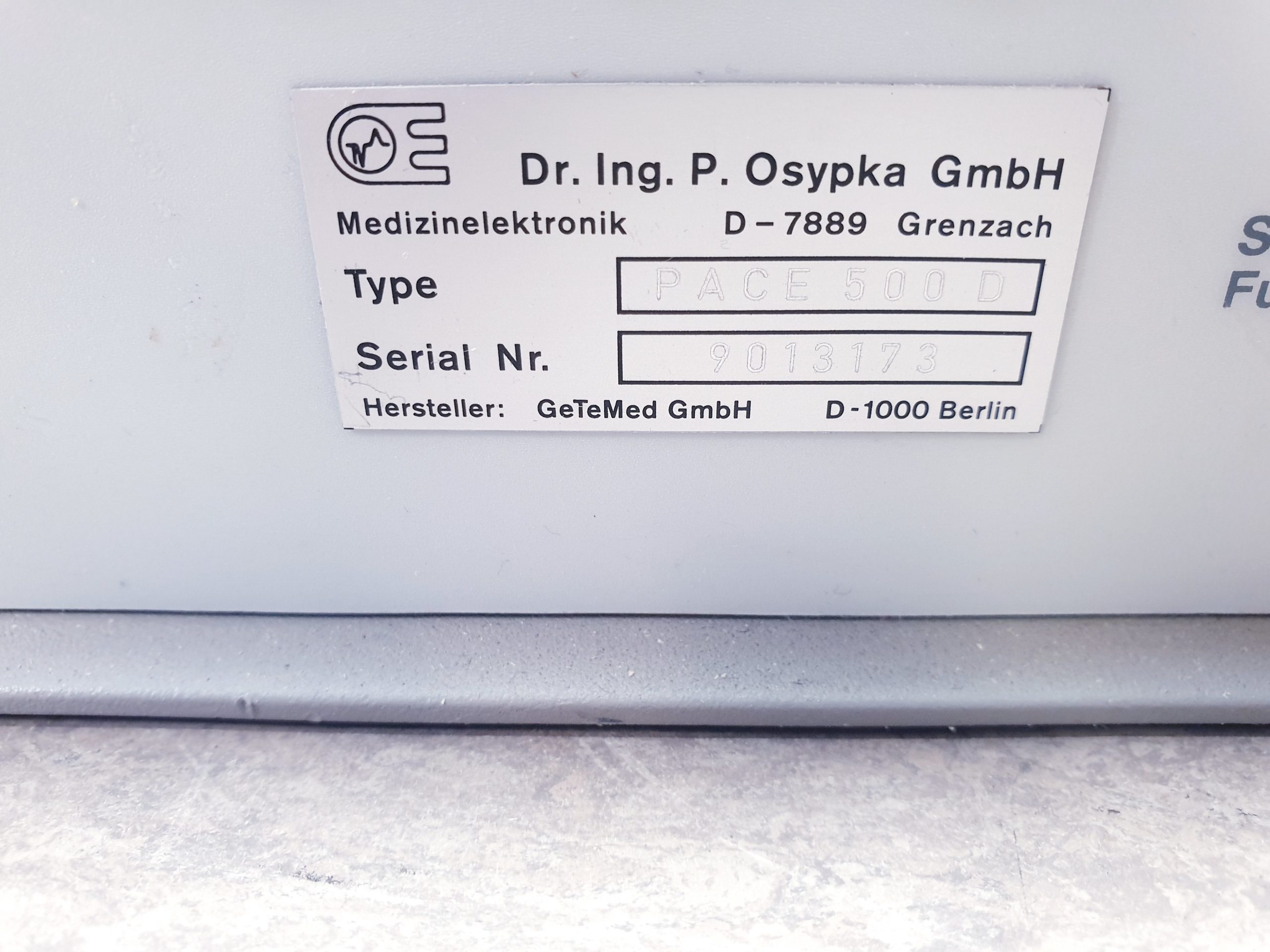 OSYPKA Pace 500D Defibrillator Hochfrequenzgenerator -Netzteil fehlt thumbnail 7