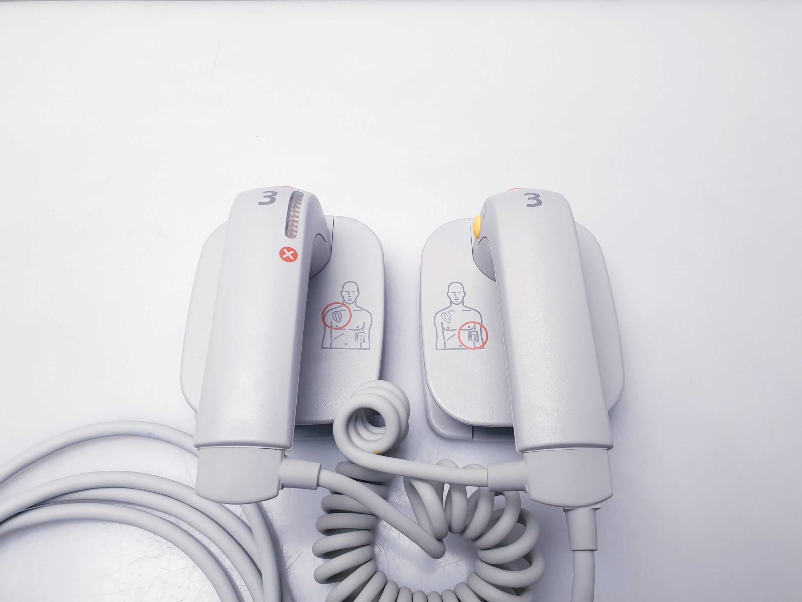 Philips M3543A externe Defibrillator Paddel (Paar) thumbnail 6