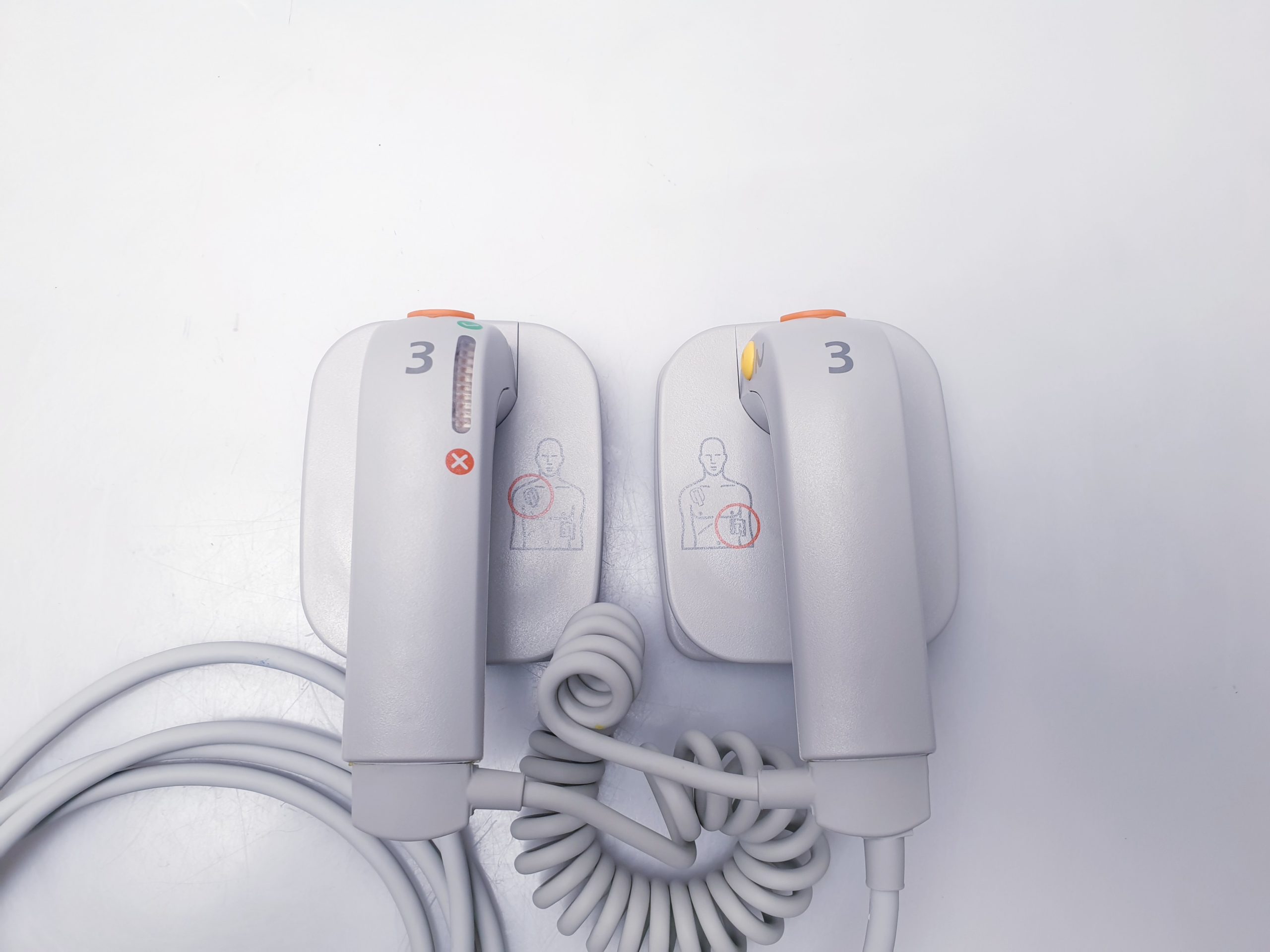 Philips M3543A externe Defibrillator Paddel (Paar) thumbnail 7