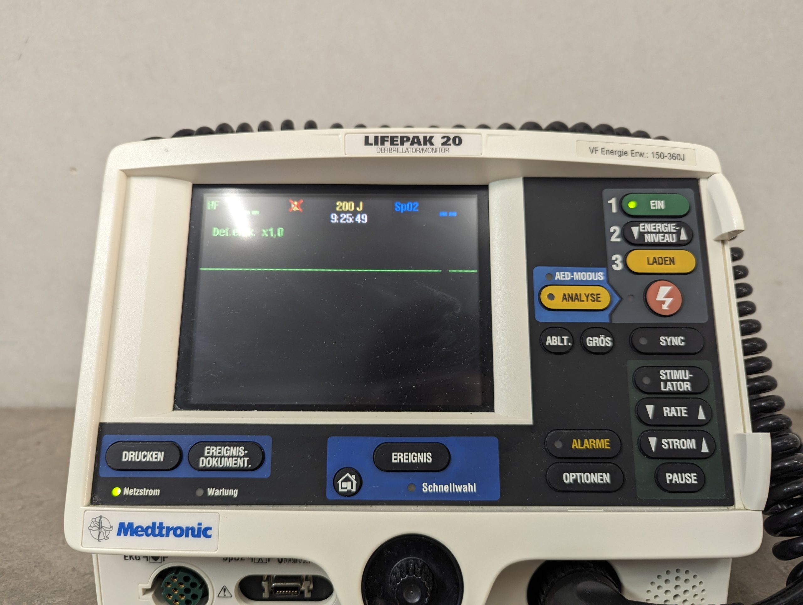 Medtronic Lifepak 20 Physio-Control Defibrillator Monitor thumbnail 2