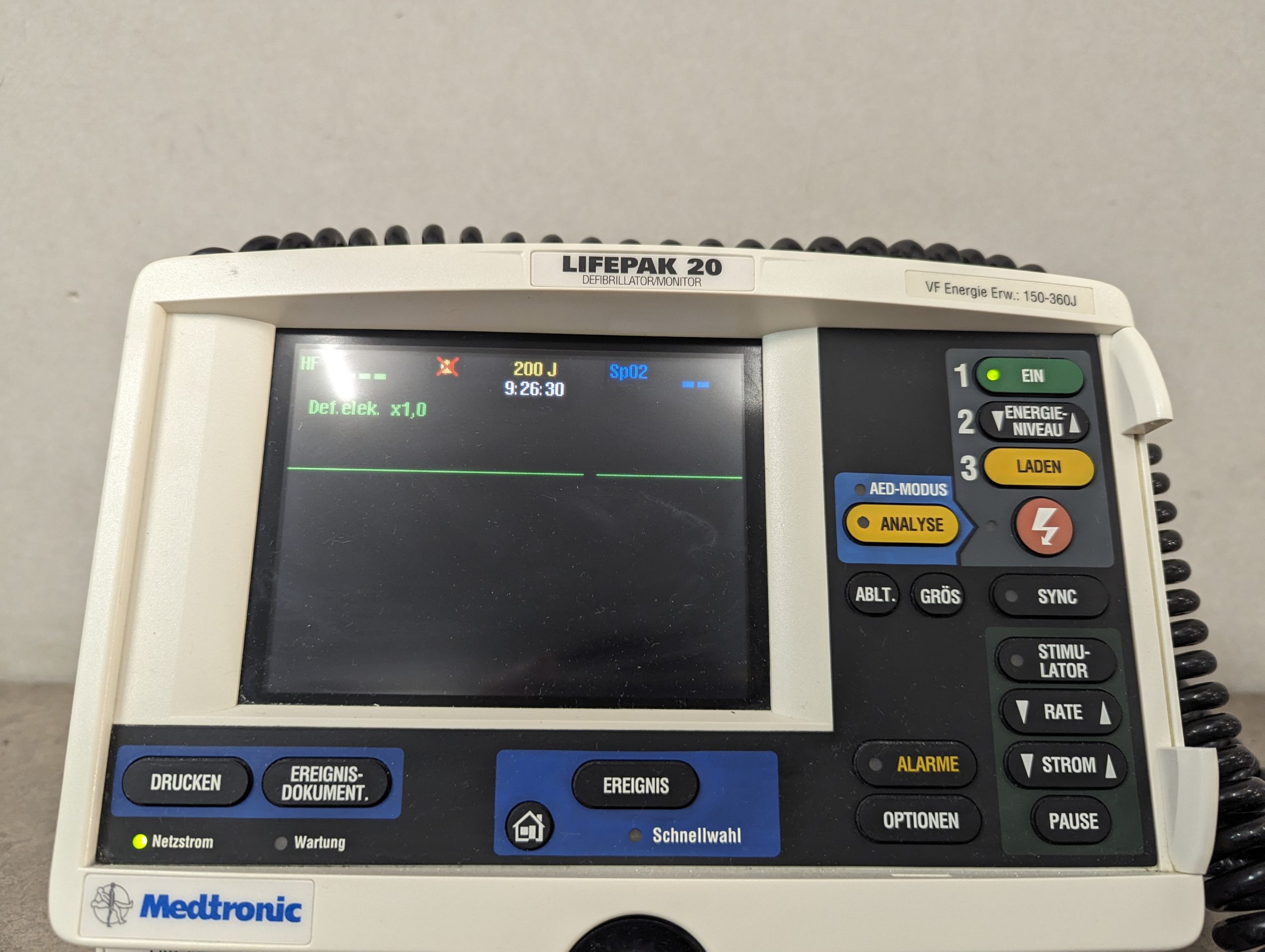 Medtronic Lifepak 20 Physio-Control Defibrillator Monitor thumbnail 3