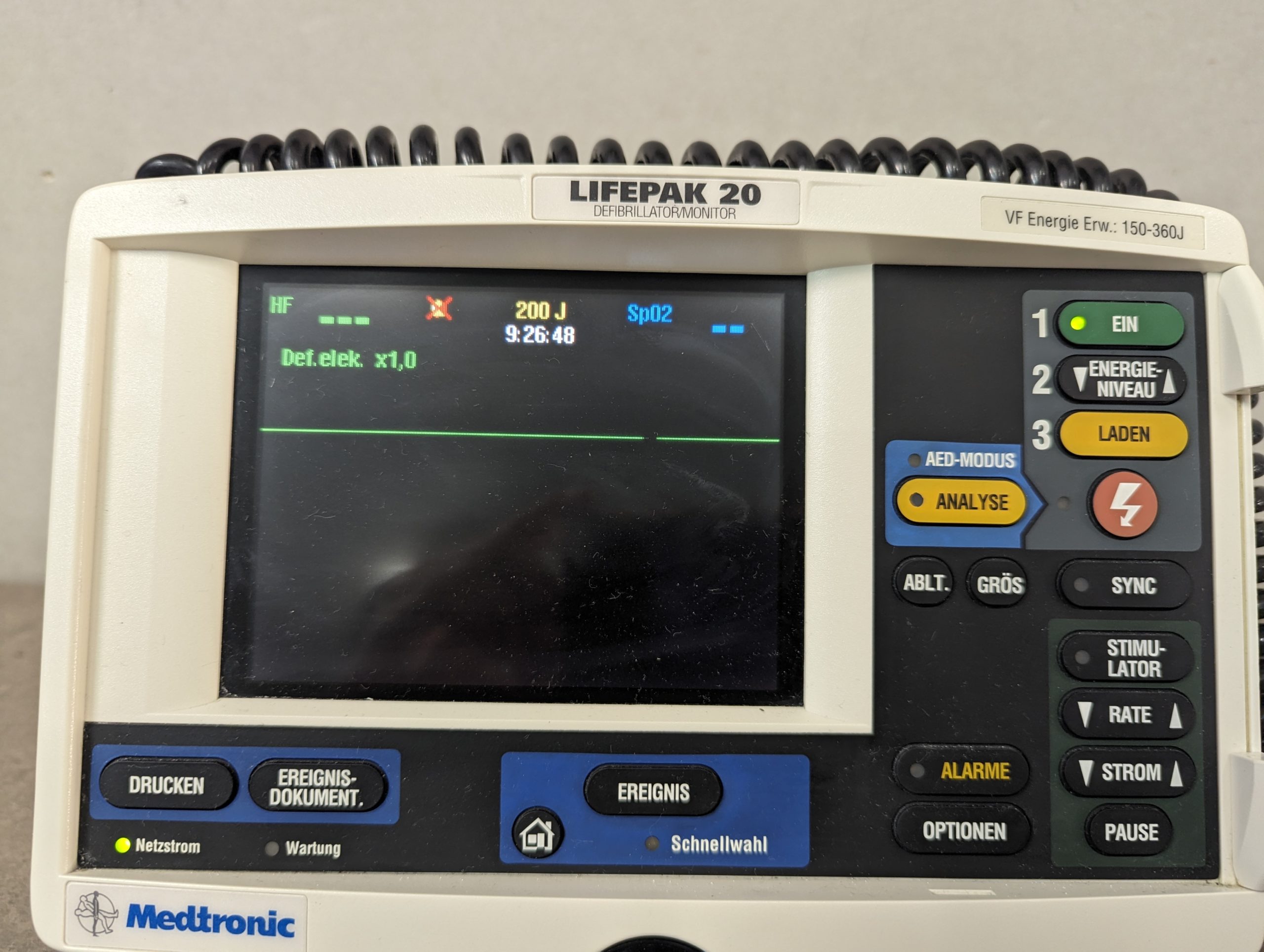 Medtronic Lifepak 20 Physio-Control Defibrillator Monitor thumbnail 4