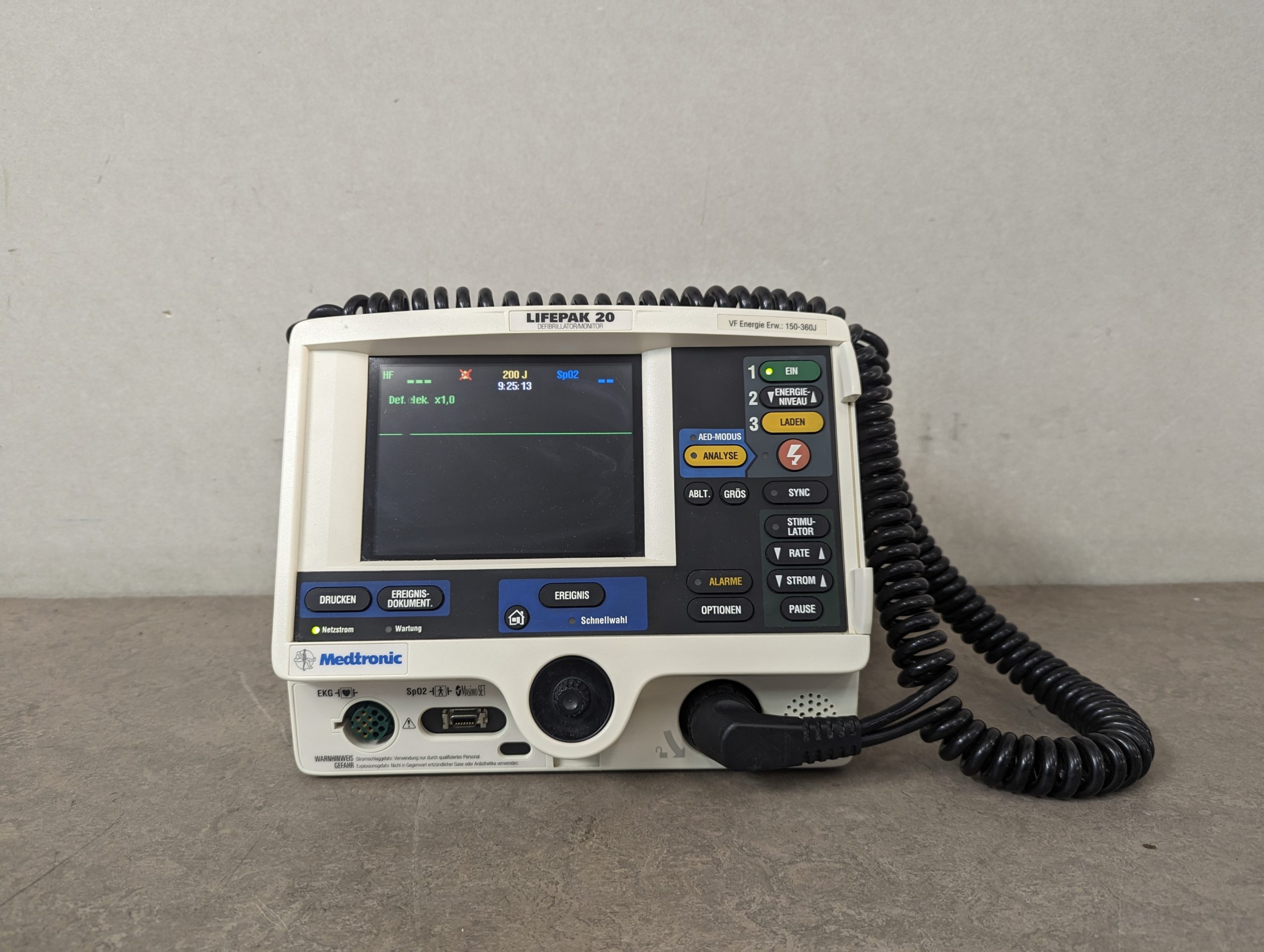 Medtronic Lifepak 20 Physio-Control Defibrillator Monitor thumbnail 7