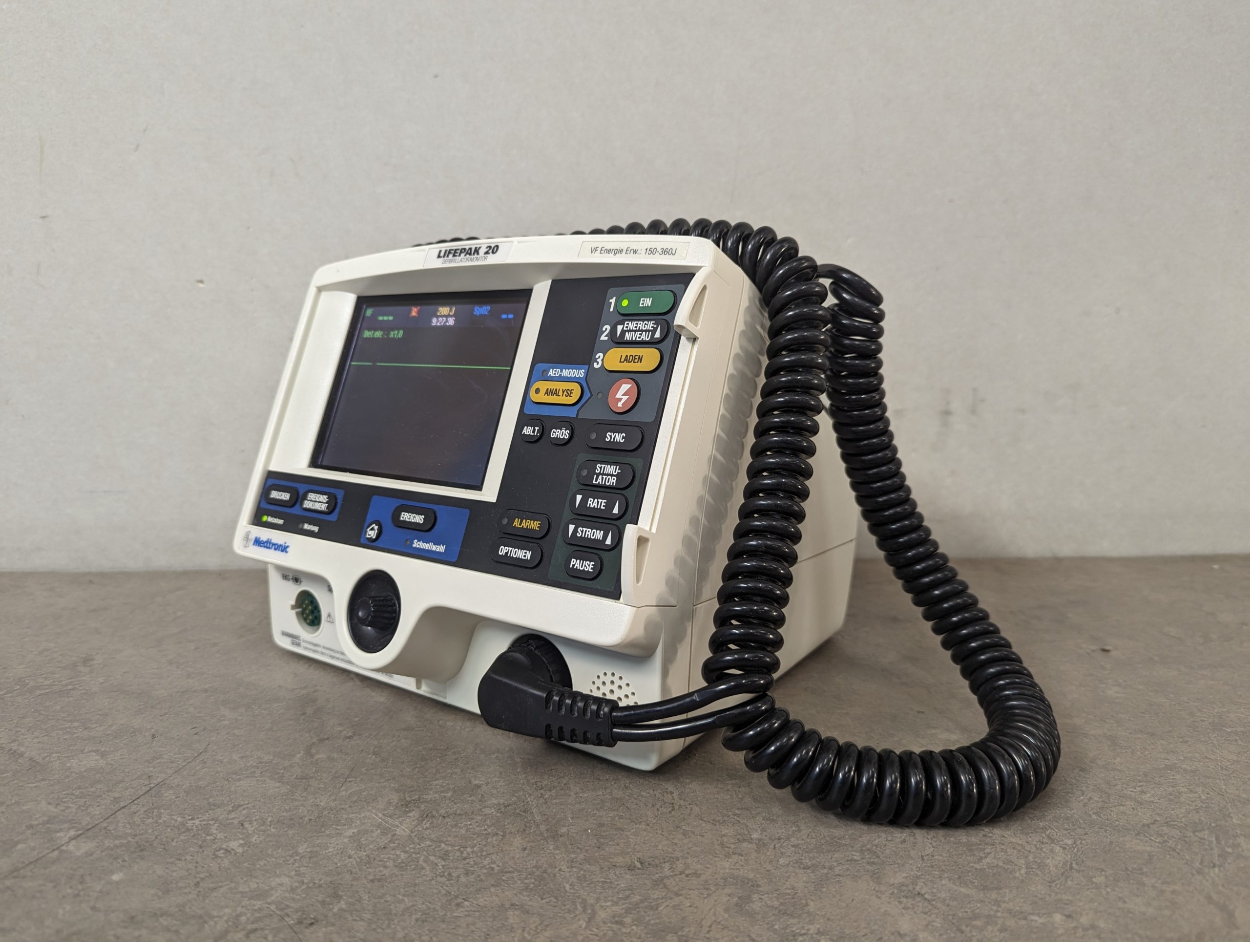Medtronic Lifepak 20 Physio-Control Defibrillator Monitor thumbnail 11