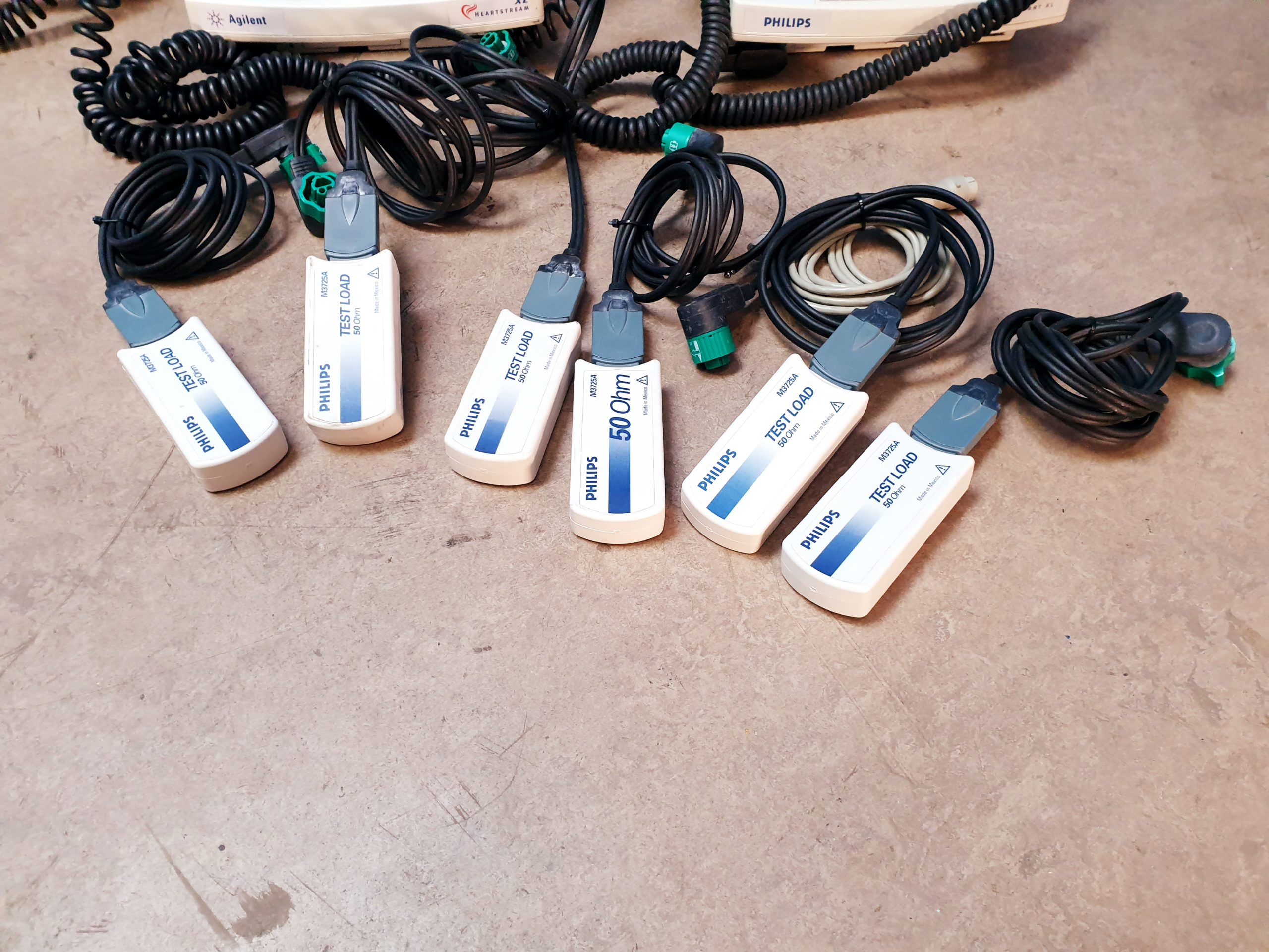 6 X PHILIPS HeartStart XL Defibrillator + 1x Ersatzteilträger ( For Spare Parts ) thumbnail 3