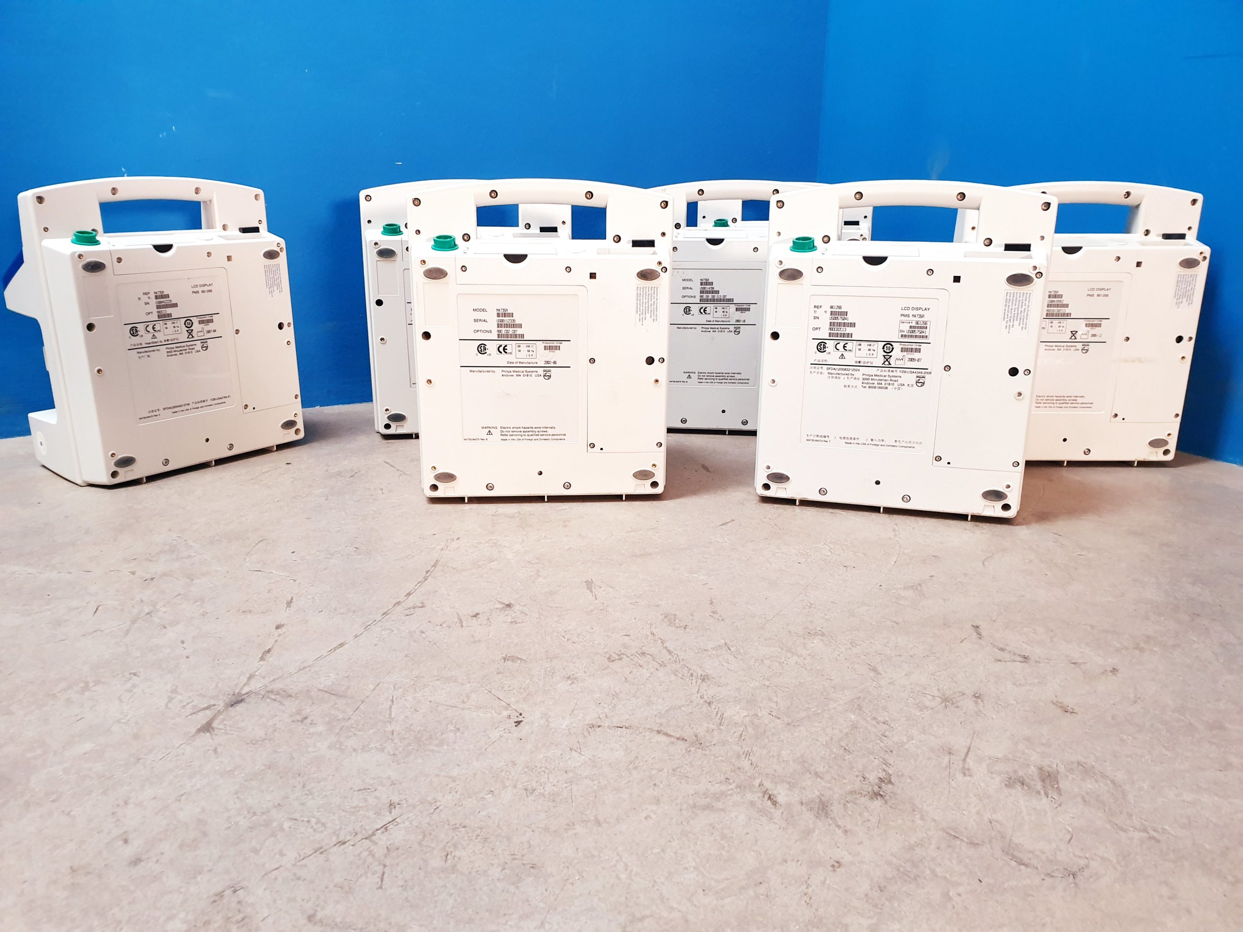 6 X PHILIPS HeartStart XL Defibrillator + 1x Ersatzteilträger ( For Spare Parts ) thumbnail 10