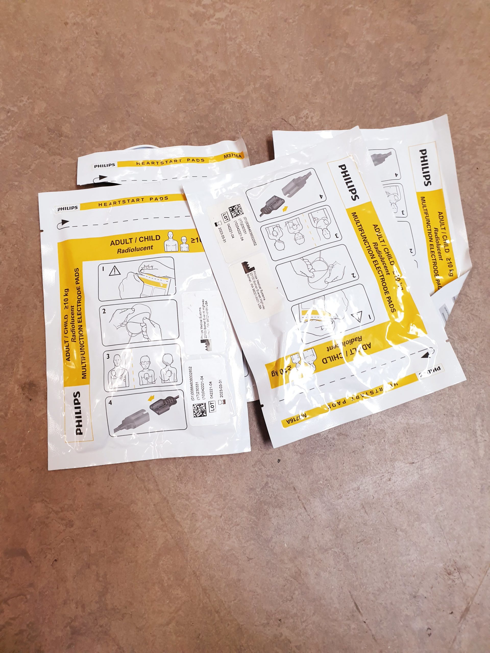 6 X PHILIPS HeartStart XL Defibrillator + 1x Ersatzteilträger ( For Spare Parts ) thumbnail 13