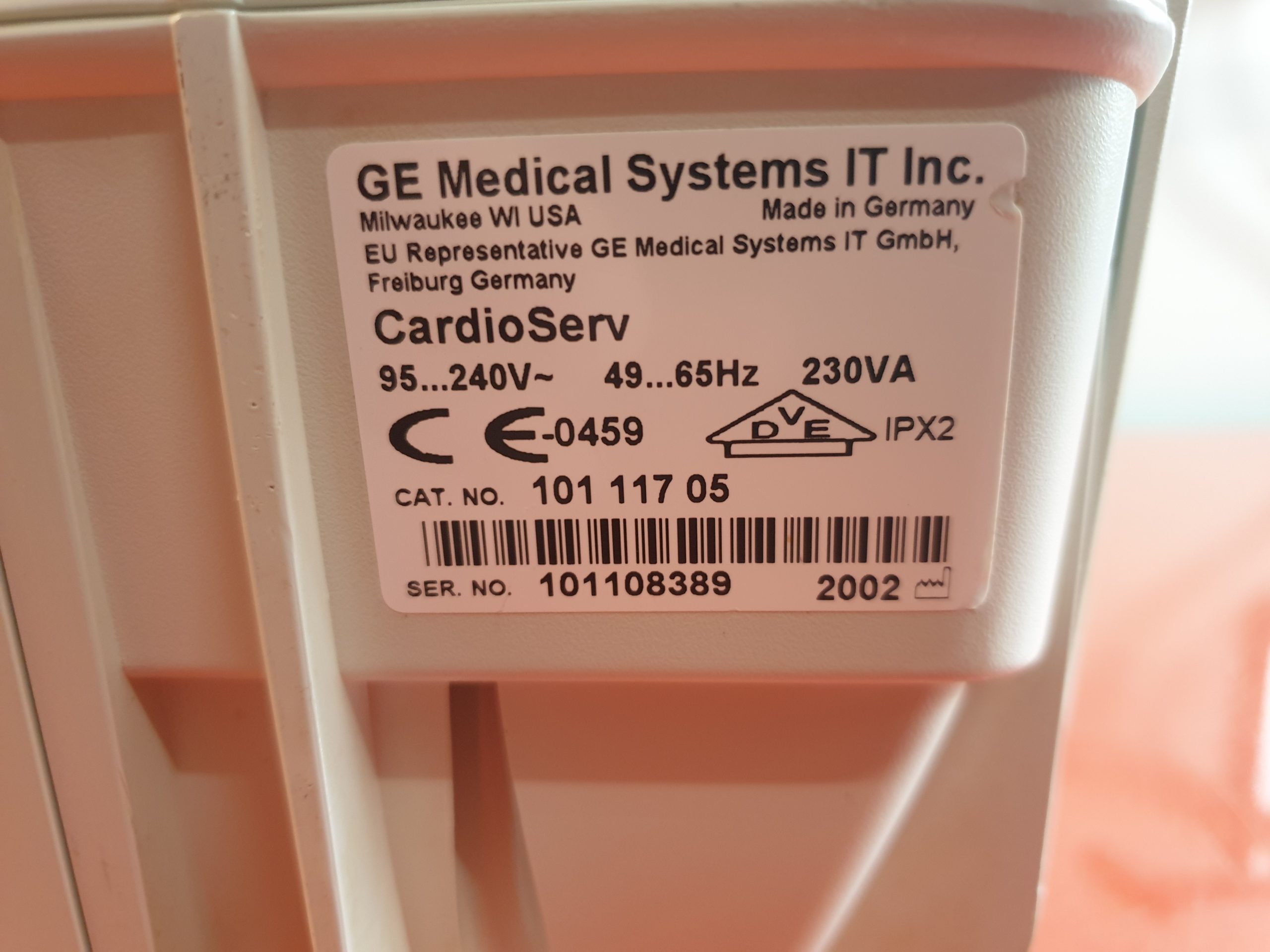 GE Hellige Cardioserv Cardio Serv Defibrillator mit EKG Kabel – thumbnail 7