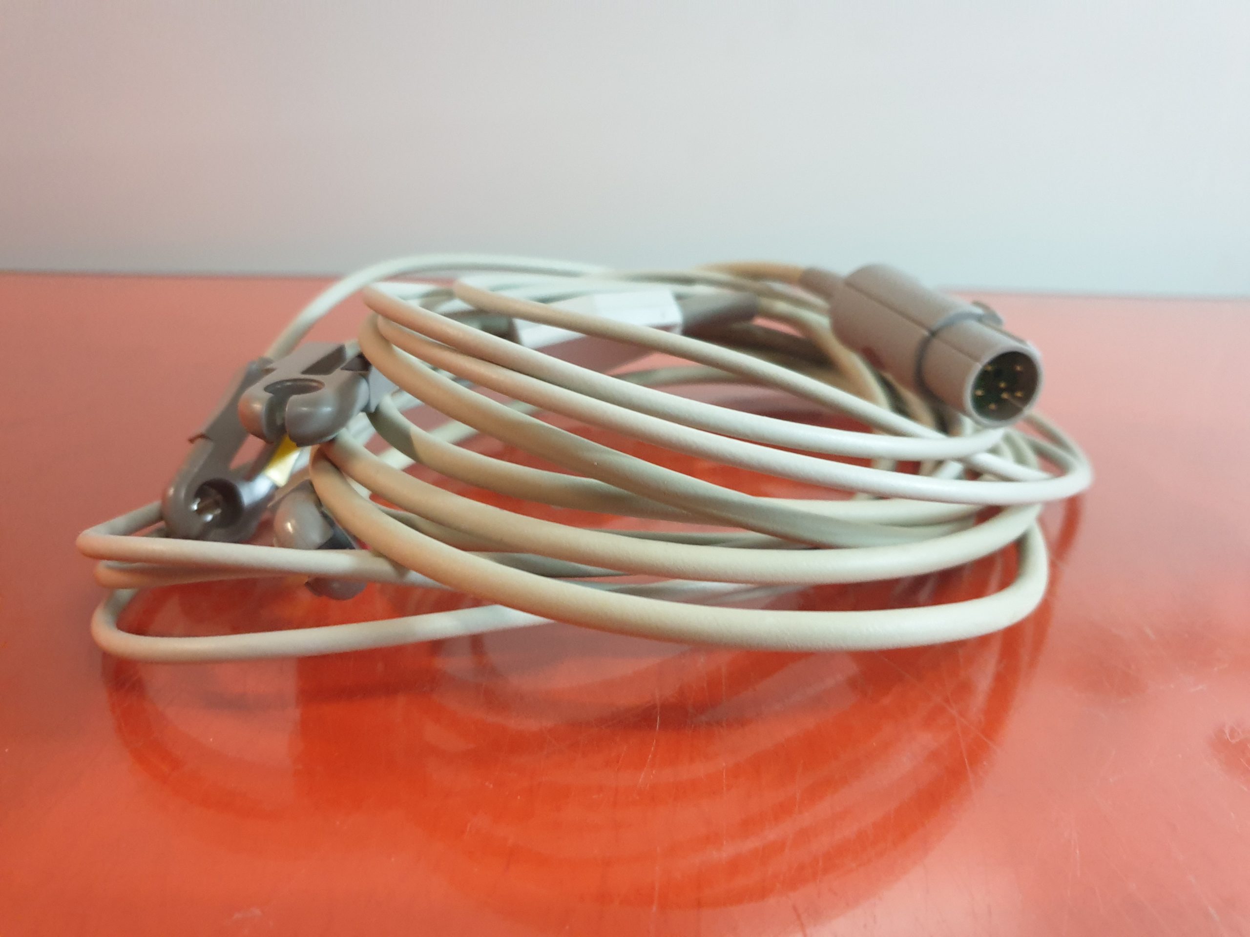 GE Hellige Cardioserv Defibrillator + EKG Ableitungskabel + SpO2 Fingersensor thumbnail 11