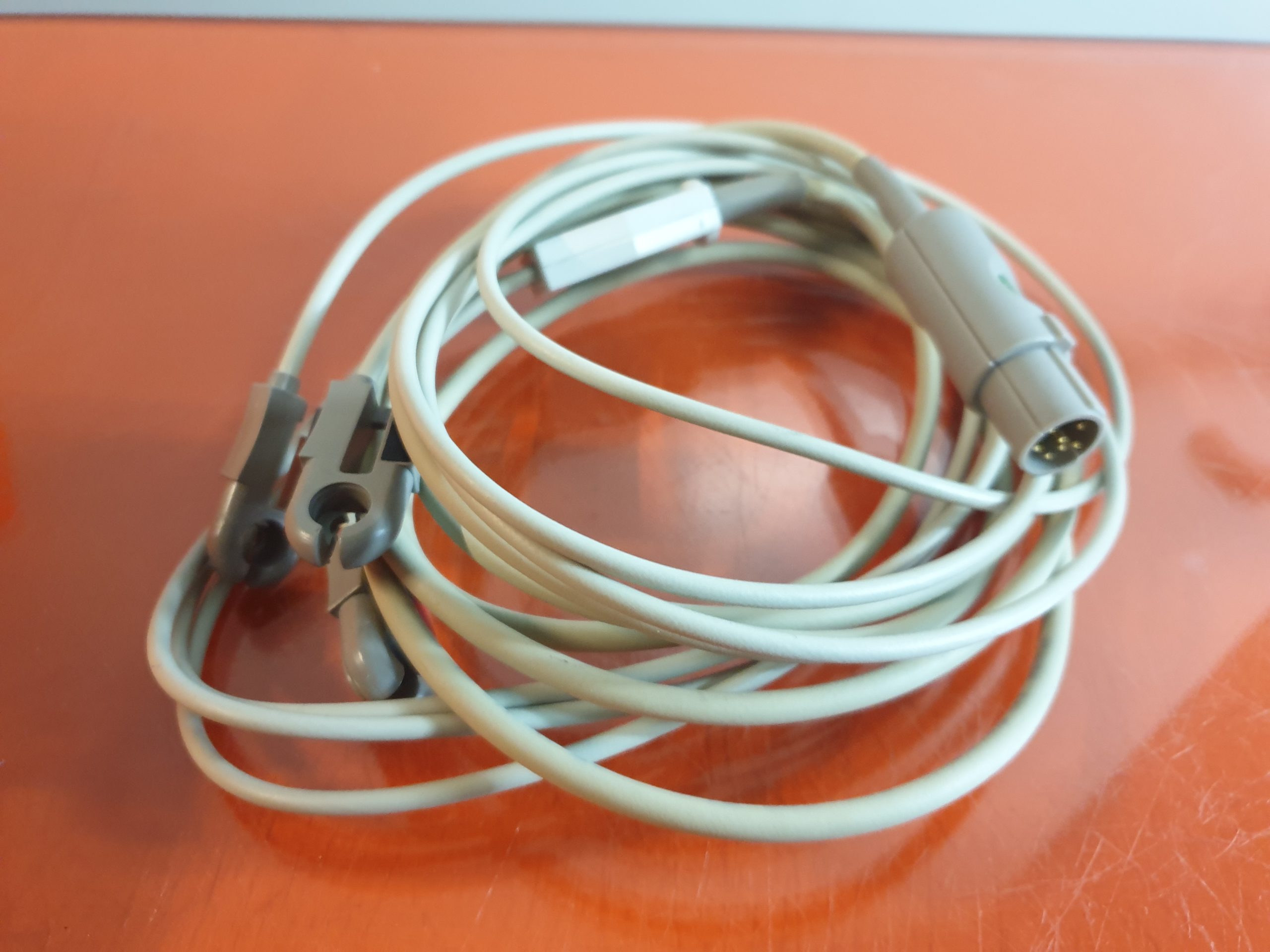 GE Hellige Cardioserv Defibrillator + EKG Ableitungskabel + SpO2 Fingersensor thumbnail 12