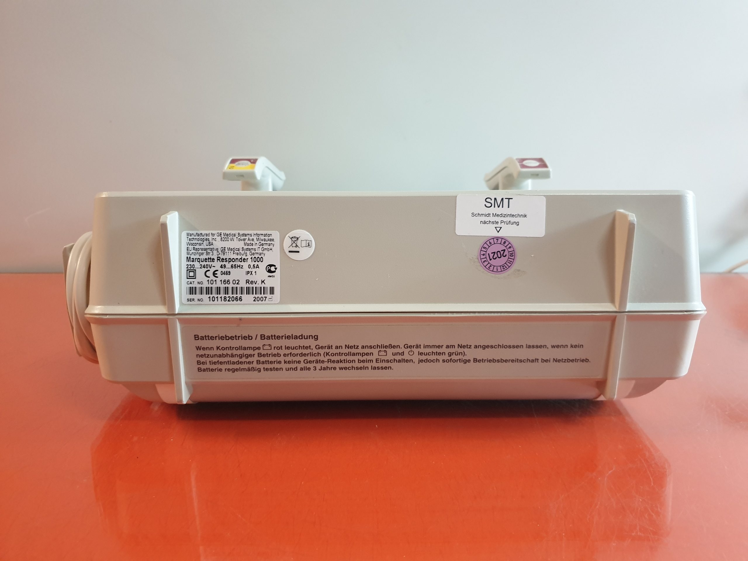 GE Healthcare Hellige Marquette Responder 1000 Defibrillator – Netzbetrieb – Akkuleistung ist uns unbekannt thumbnail 4