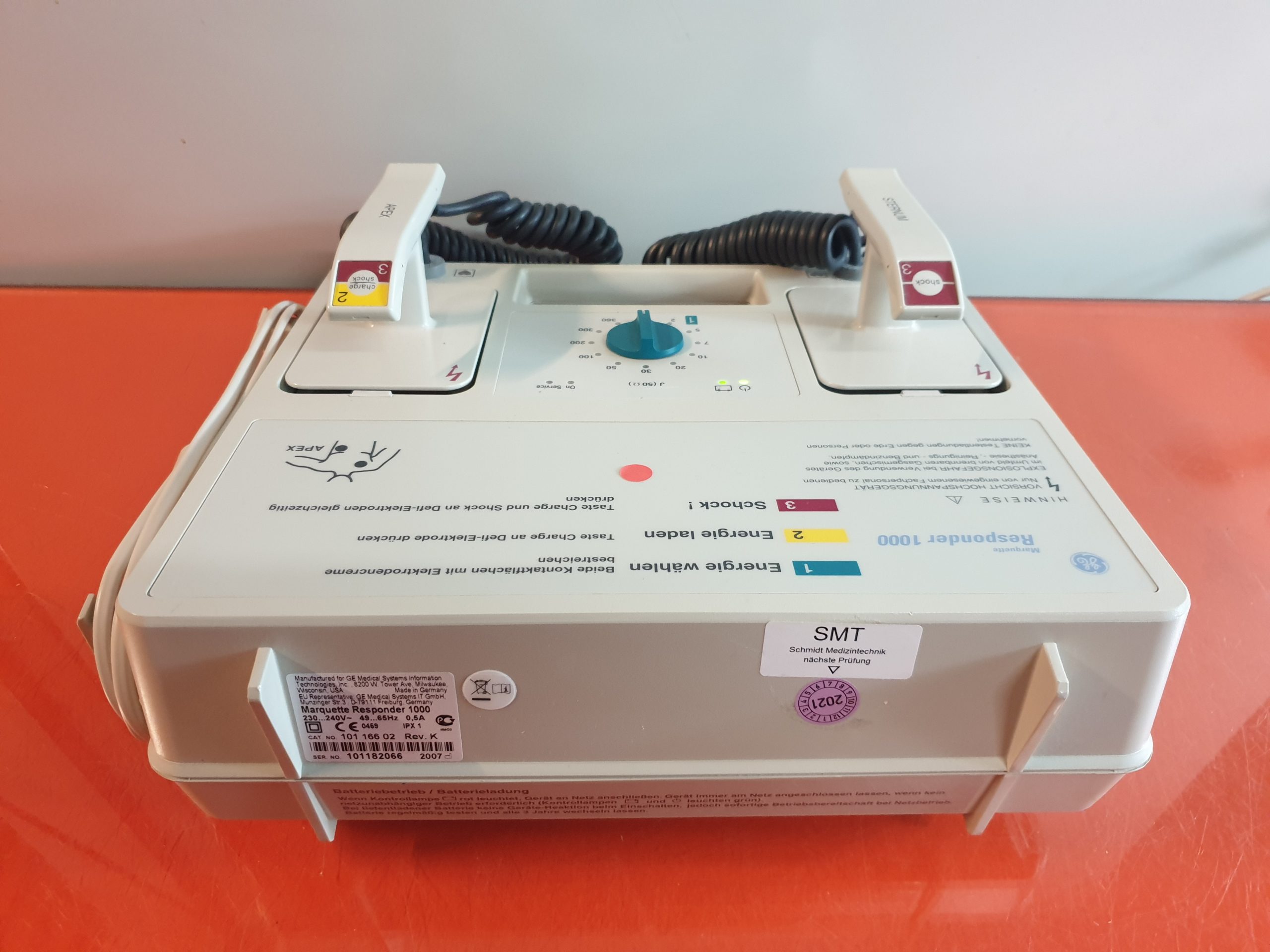GE Healthcare Hellige Marquette Responder 1000 Defibrillator – Netzbetrieb – Akkuleistung ist uns unbekannt thumbnail 5