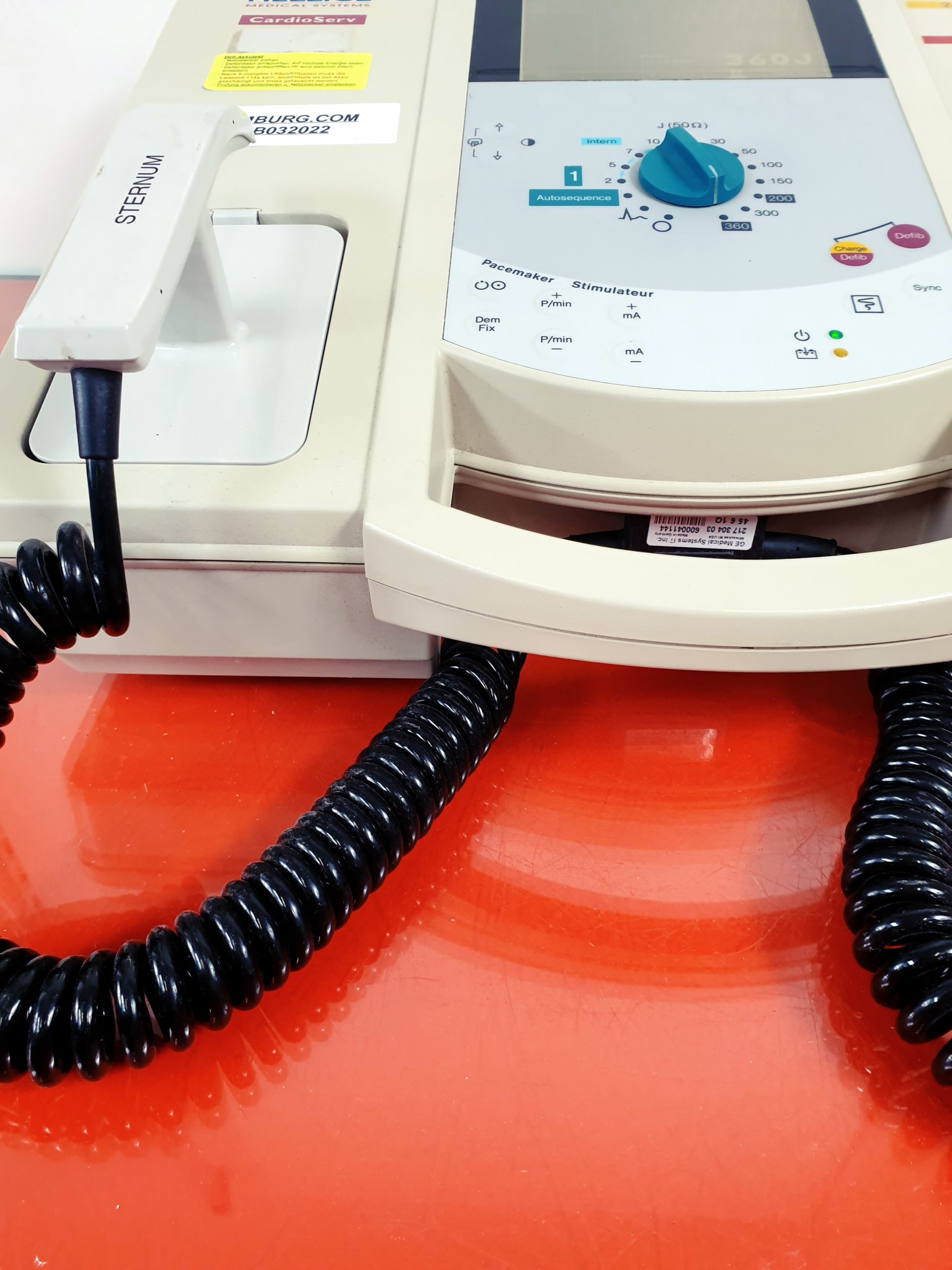 GE Marquette Hellige Cardioserv Defibrillator thumbnail 3