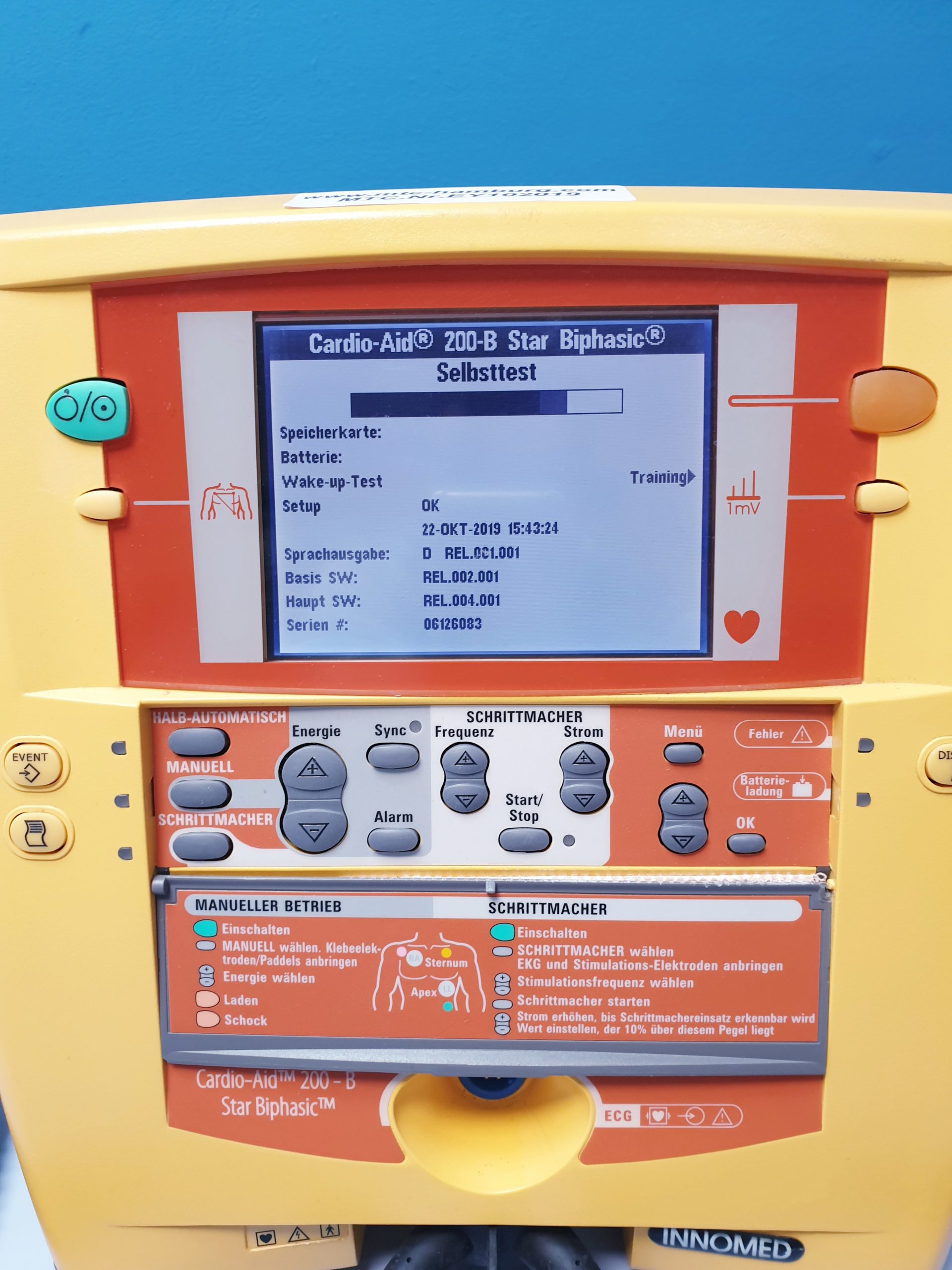 INNOMED Cardio Aid 200B Defibrillator Ohne AKKUS thumbnail 2