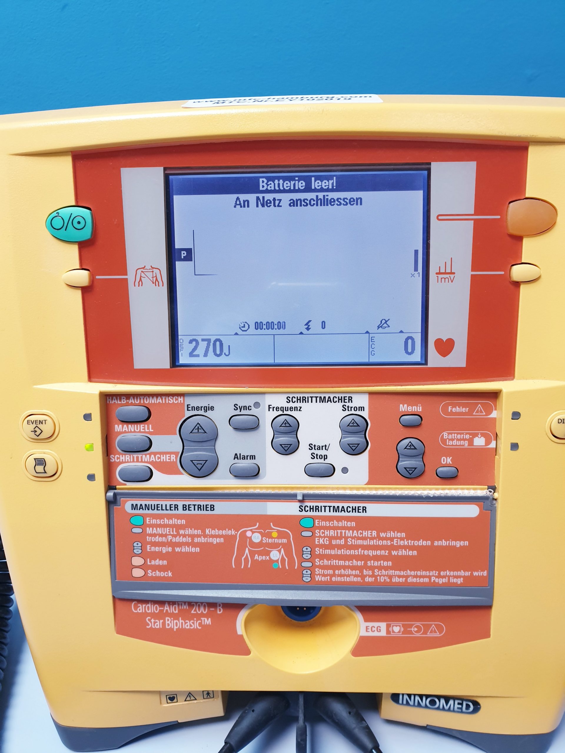 INNOMED Cardio Aid 200B Defibrillator Ohne AKKUS thumbnail 3