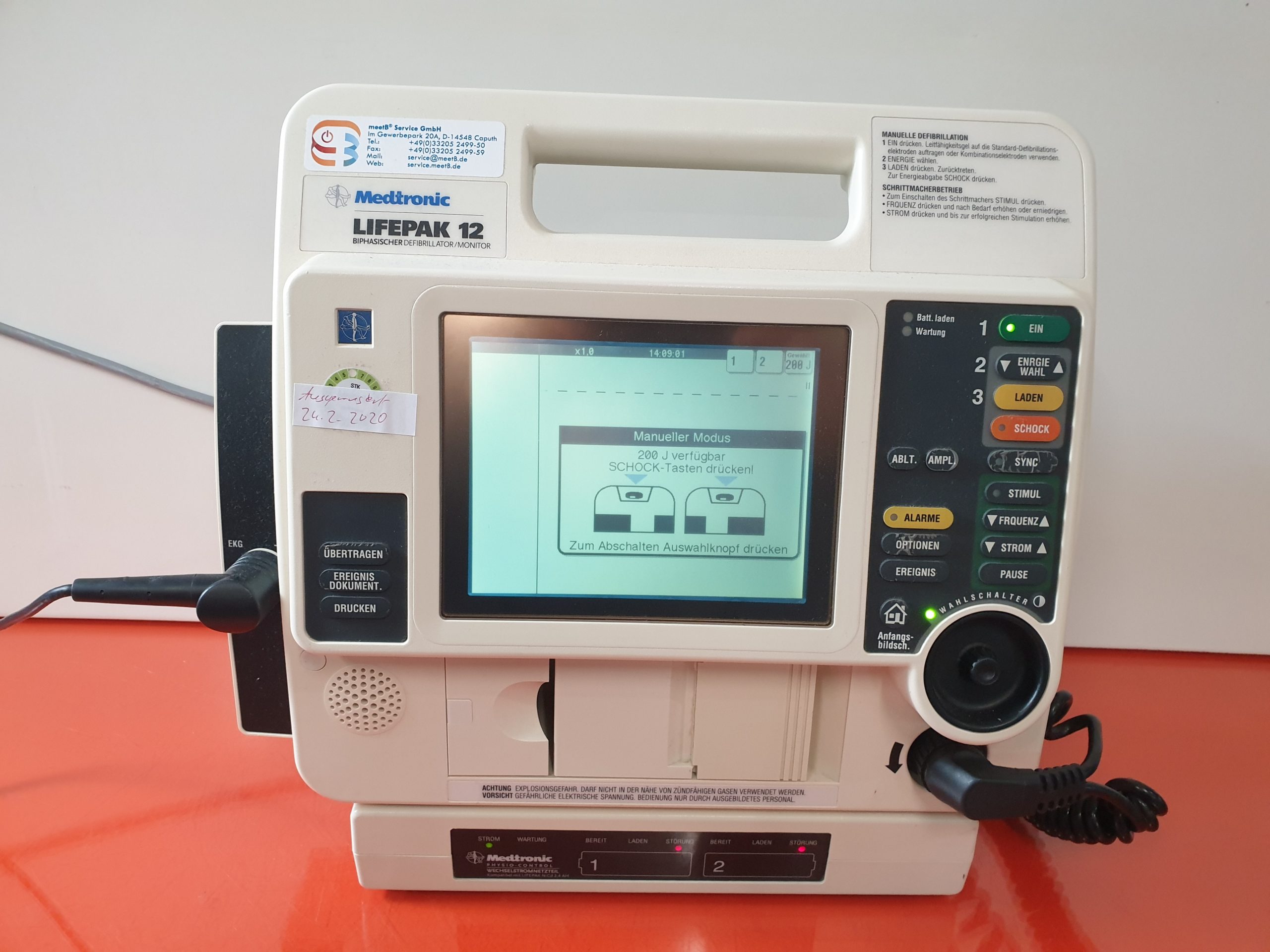 Medtronic Physio Control Lifepak 12 biphasischer Defibrillator thumbnail 2