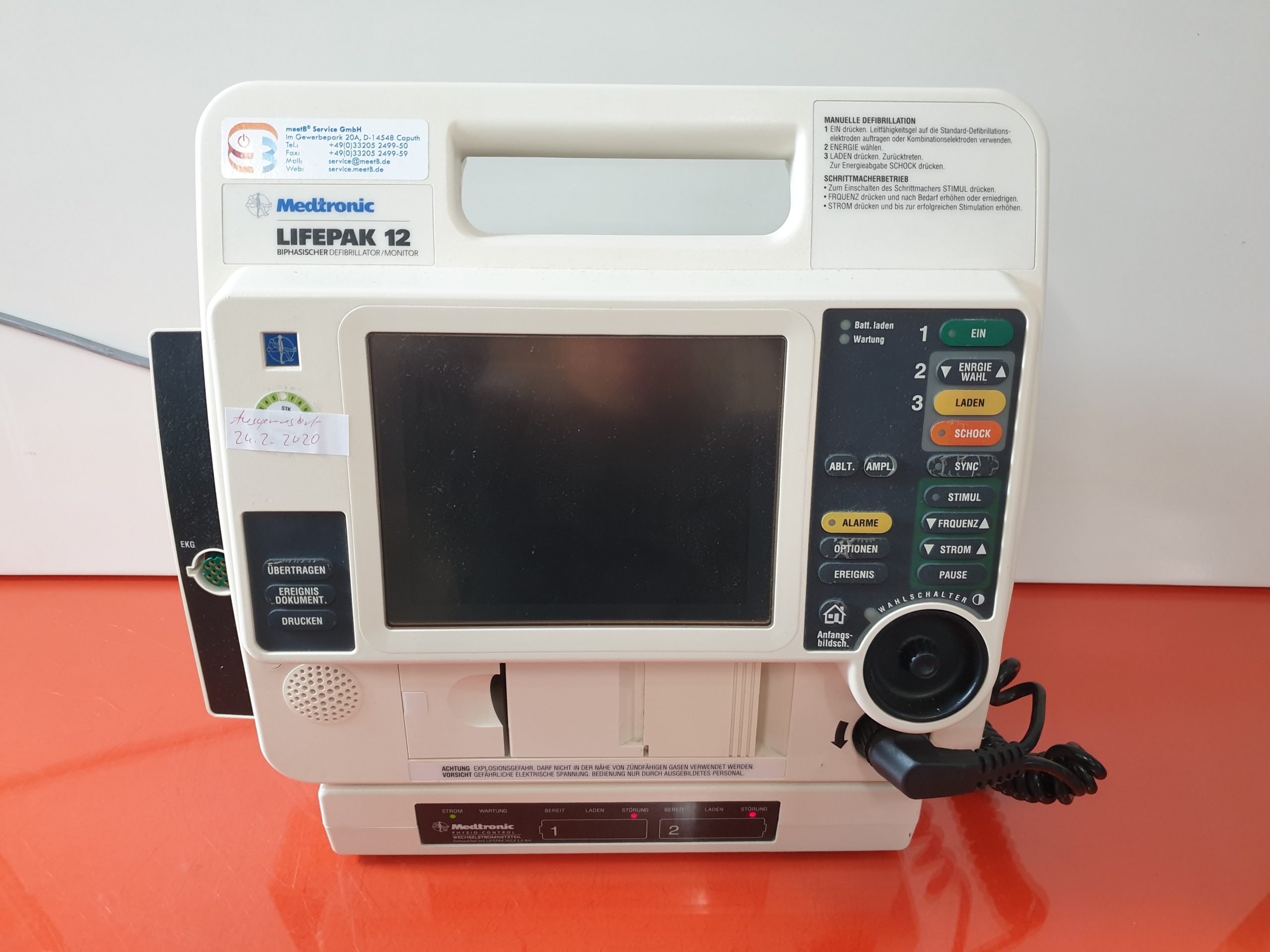 Medtronic Physio Control Lifepak 12 biphasischer Defibrillator thumbnail 3