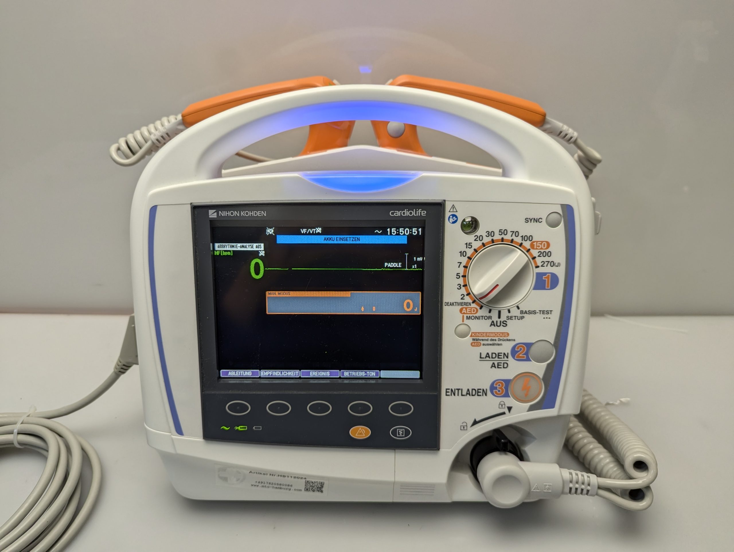 Nihon Kohden TEC-5621NG Defibrillator thumbnail 8
