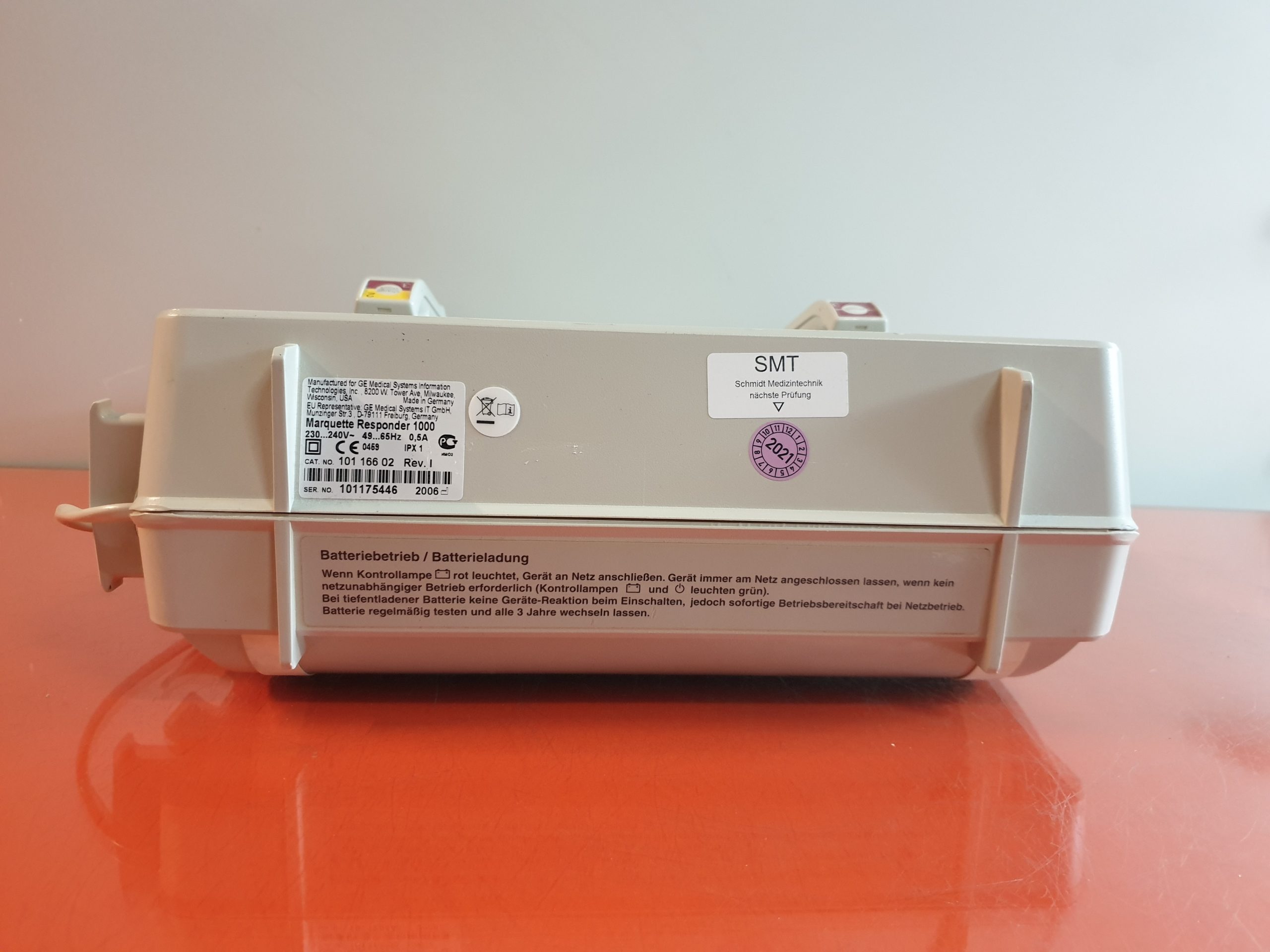 GE Healthcare Hellige Marquette Responder 1000 Defibrillator – Netzbetrieb – Akkuleistung ist uns unbekannt– thumbnail 9