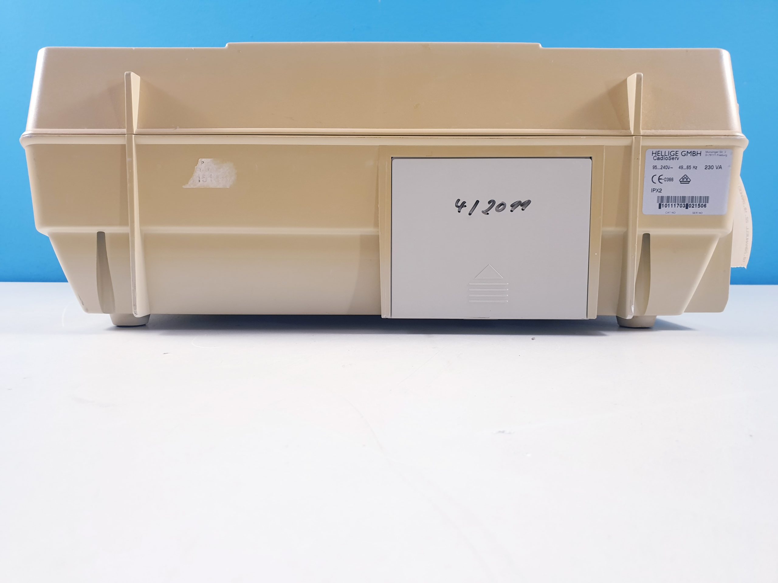 GE Hellige Cardioserv Cardio Serv Defibrillator mit EKG Kabel thumbnail 6