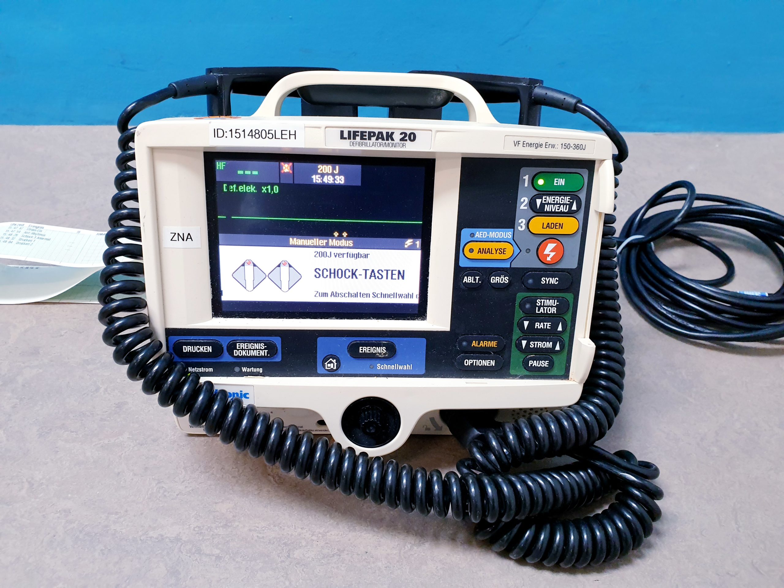 MEDTRONIC Lifepak 20 Defibrillator thumbnail 4