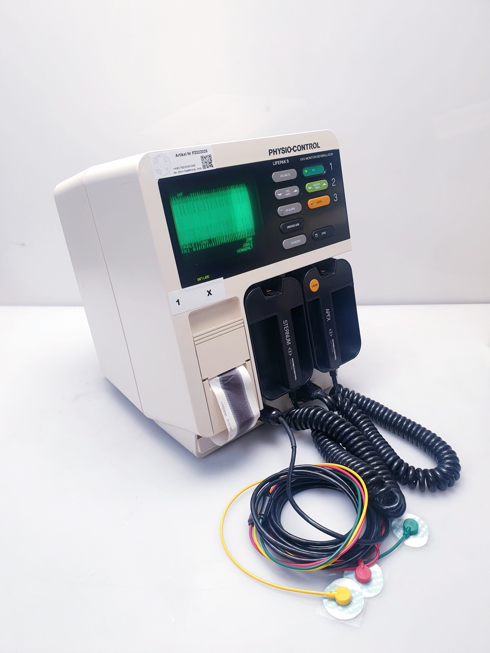 Physio-Control Lifepak 9 Defibrillator EKG; 1 Kanal Printer thumbnail 11