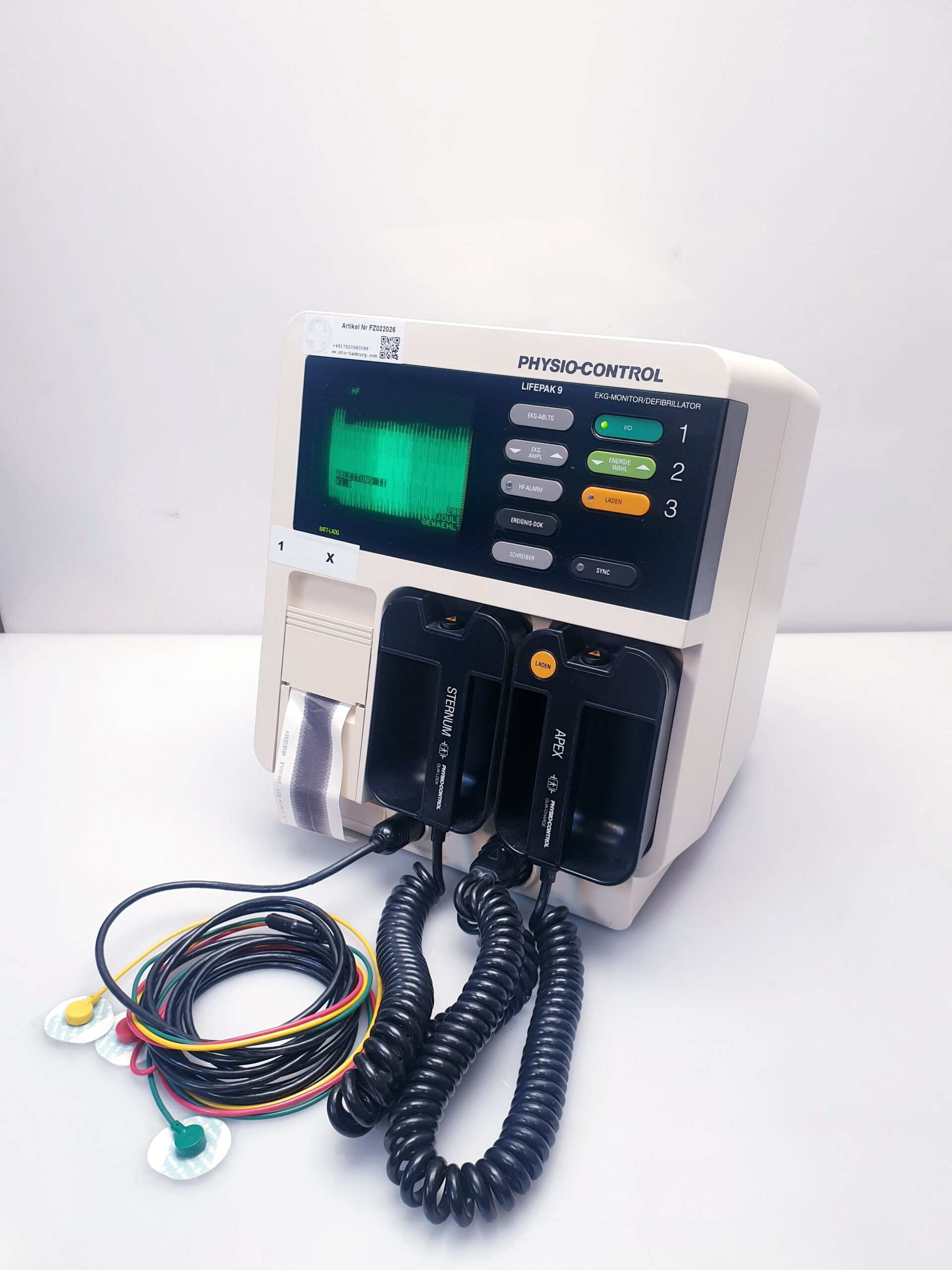 Physio-Control Lifepak 9 Defibrillator EKG; 1 Kanal Printer thumbnail 12