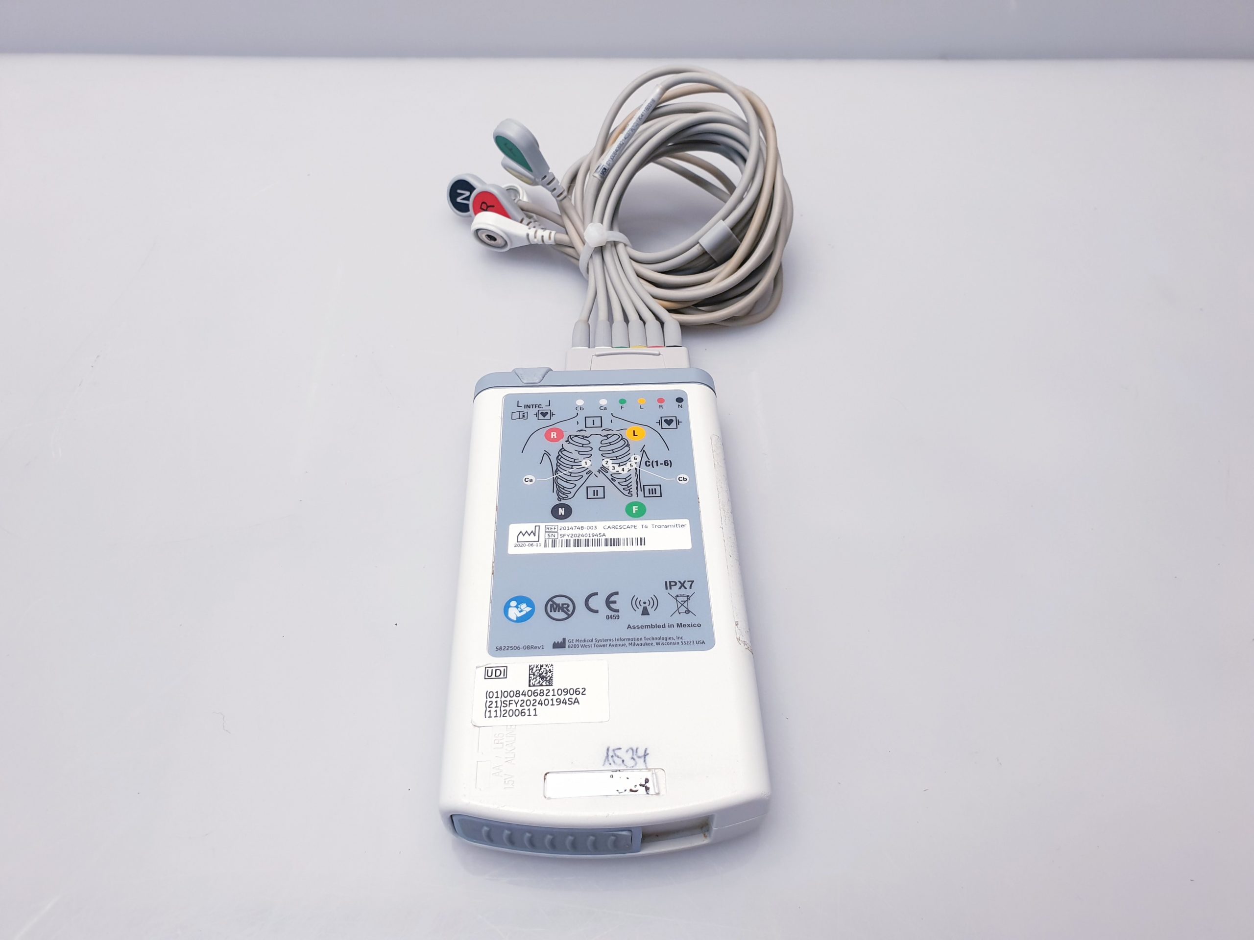 GE Healthcare Carescape Telemetriegerät Herzfrequenz, EKG-Elektroden SN SFY12251227GA thumbnail 7