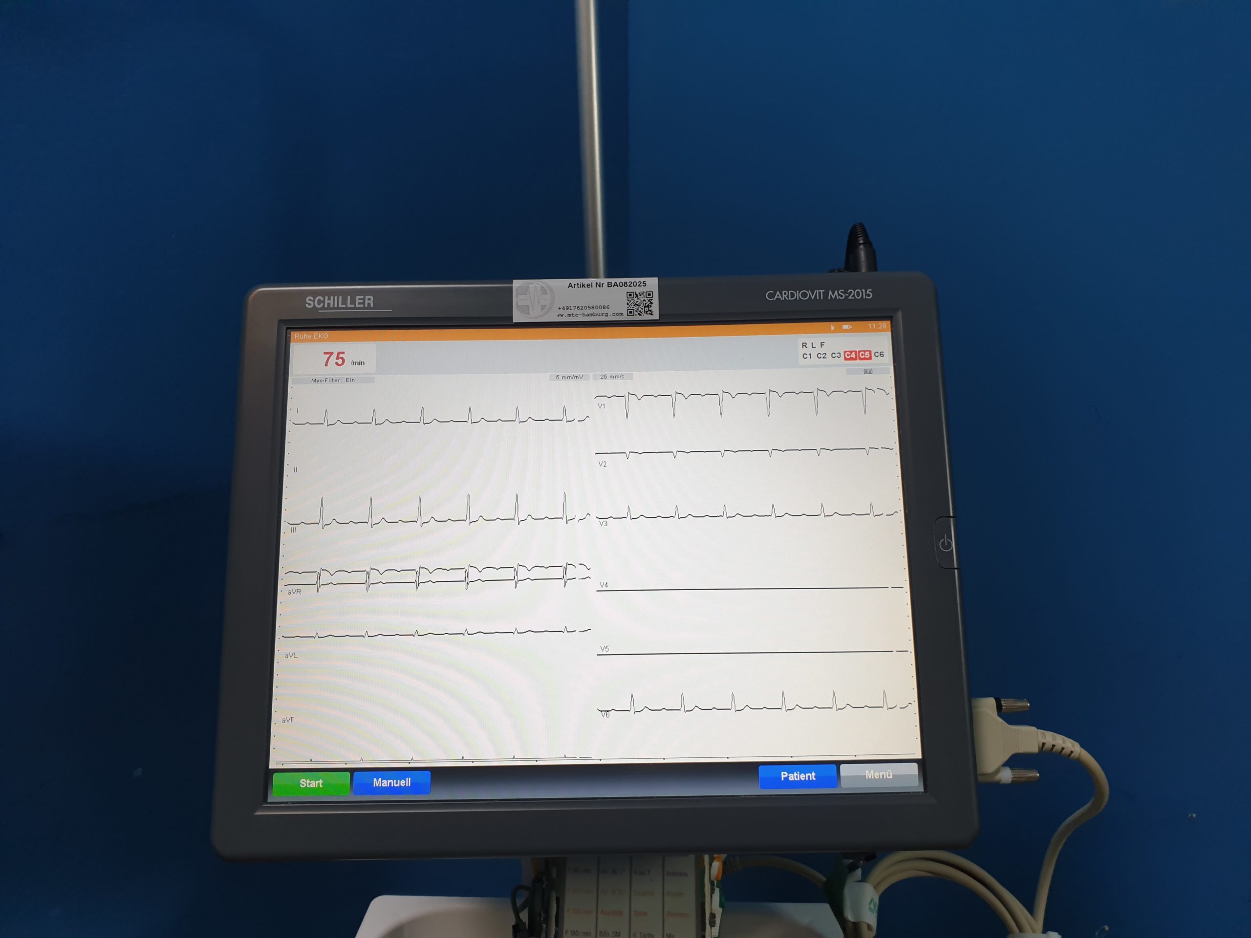 Schiller Cardiovit MS-2015 12 Kanal EKG thumbnail 6
