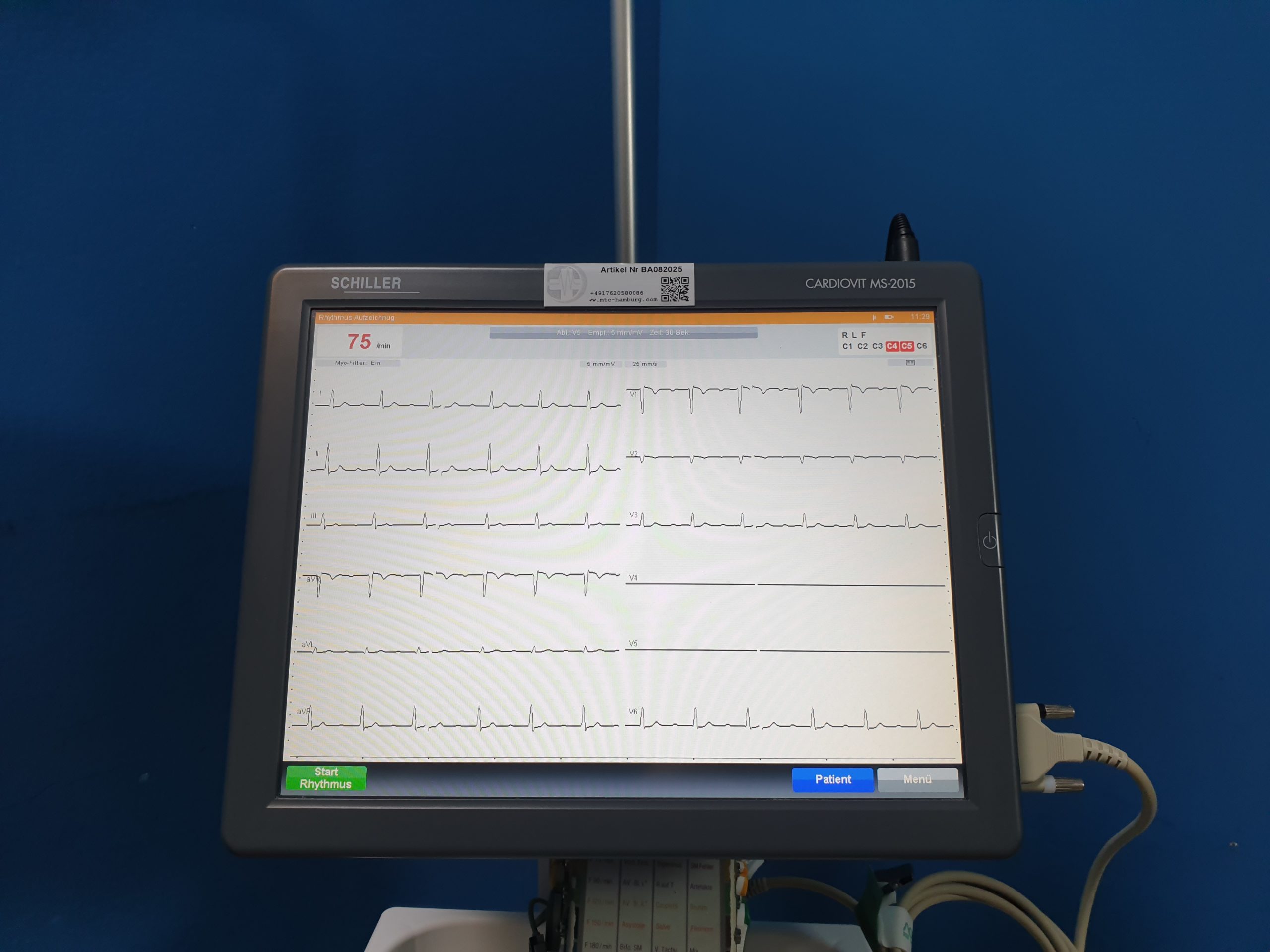 Schiller Cardiovit MS-2015 12 Kanal EKG thumbnail 8