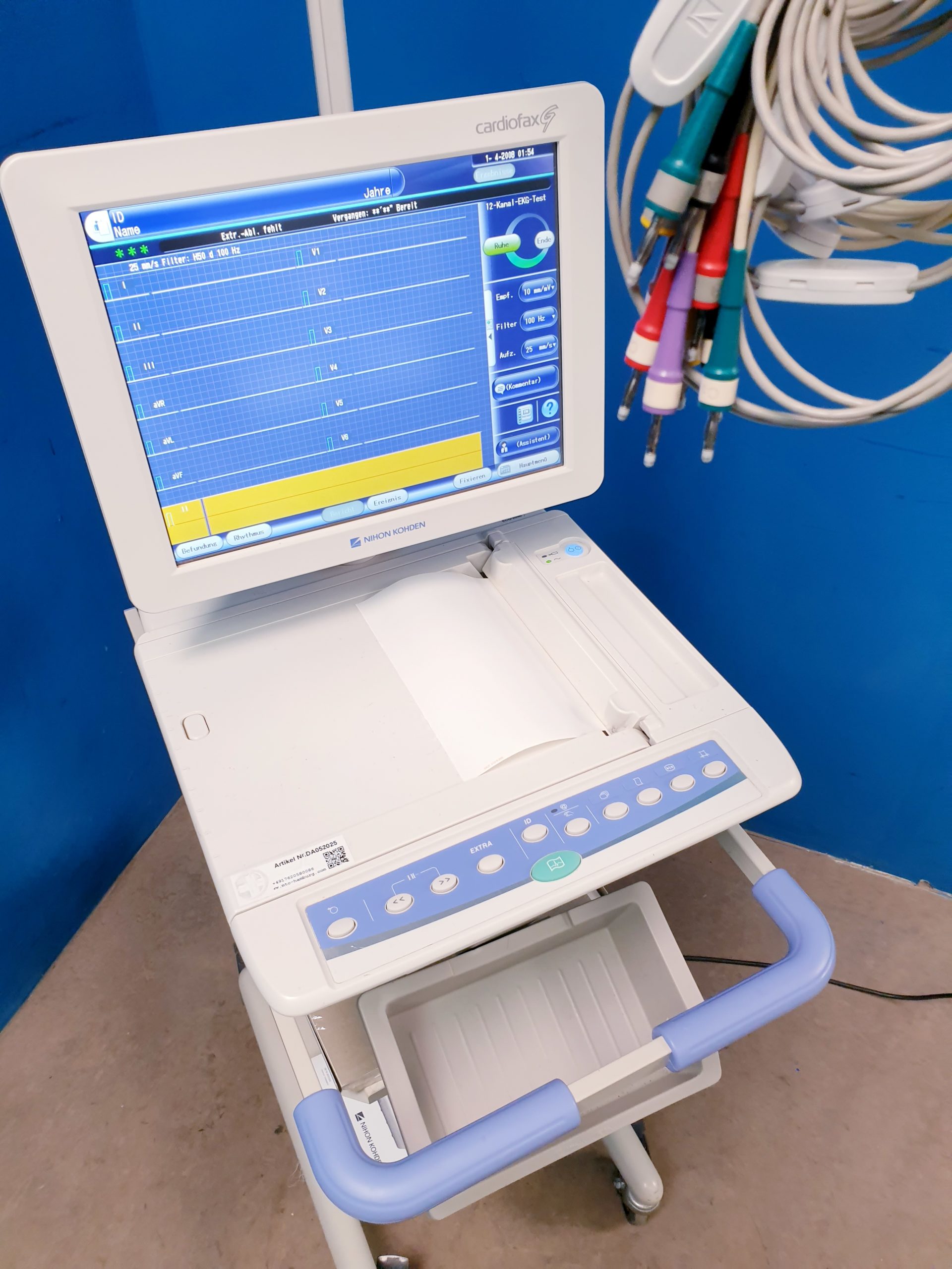 Nihon Kohden Cardiofax G ECG-2550 ECG2550 – Cardiofax G – mit Patientenkabel – thumbnail 2