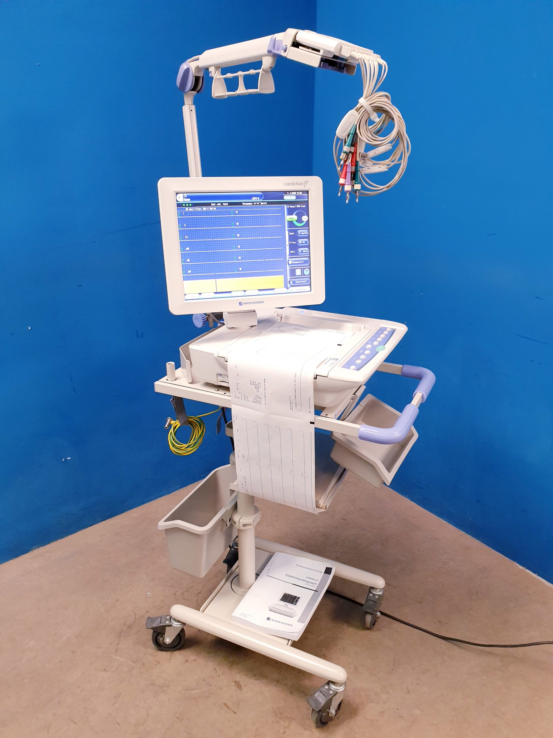 Nihon Kohden Cardiofax G ECG-2550 ECG2550 – Cardiofax G – mit Patientenkabel – thumbnail 5