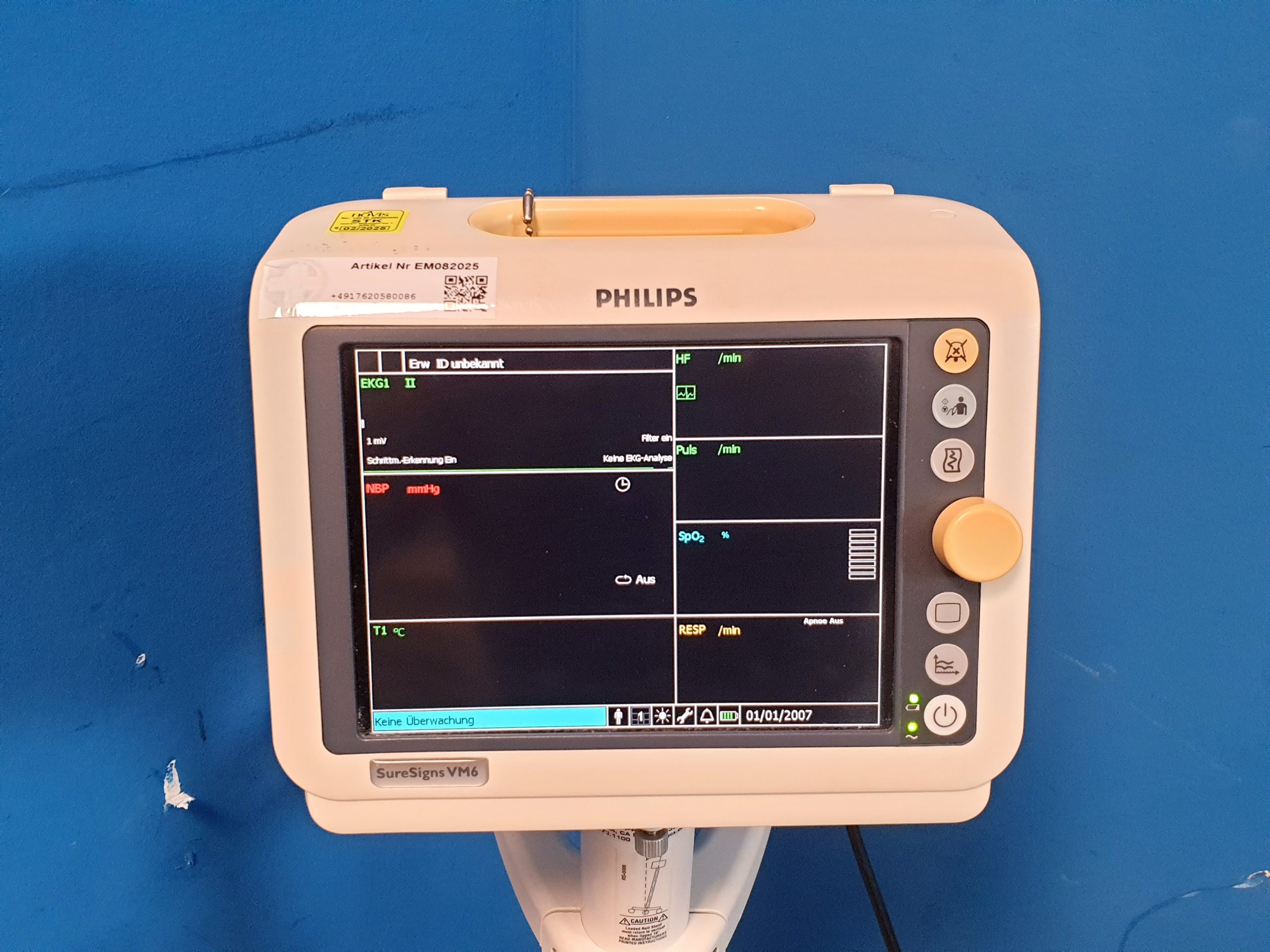 Philips SureSigns VM6 NIBP SpO2, EkG, Temp thumbnail 4