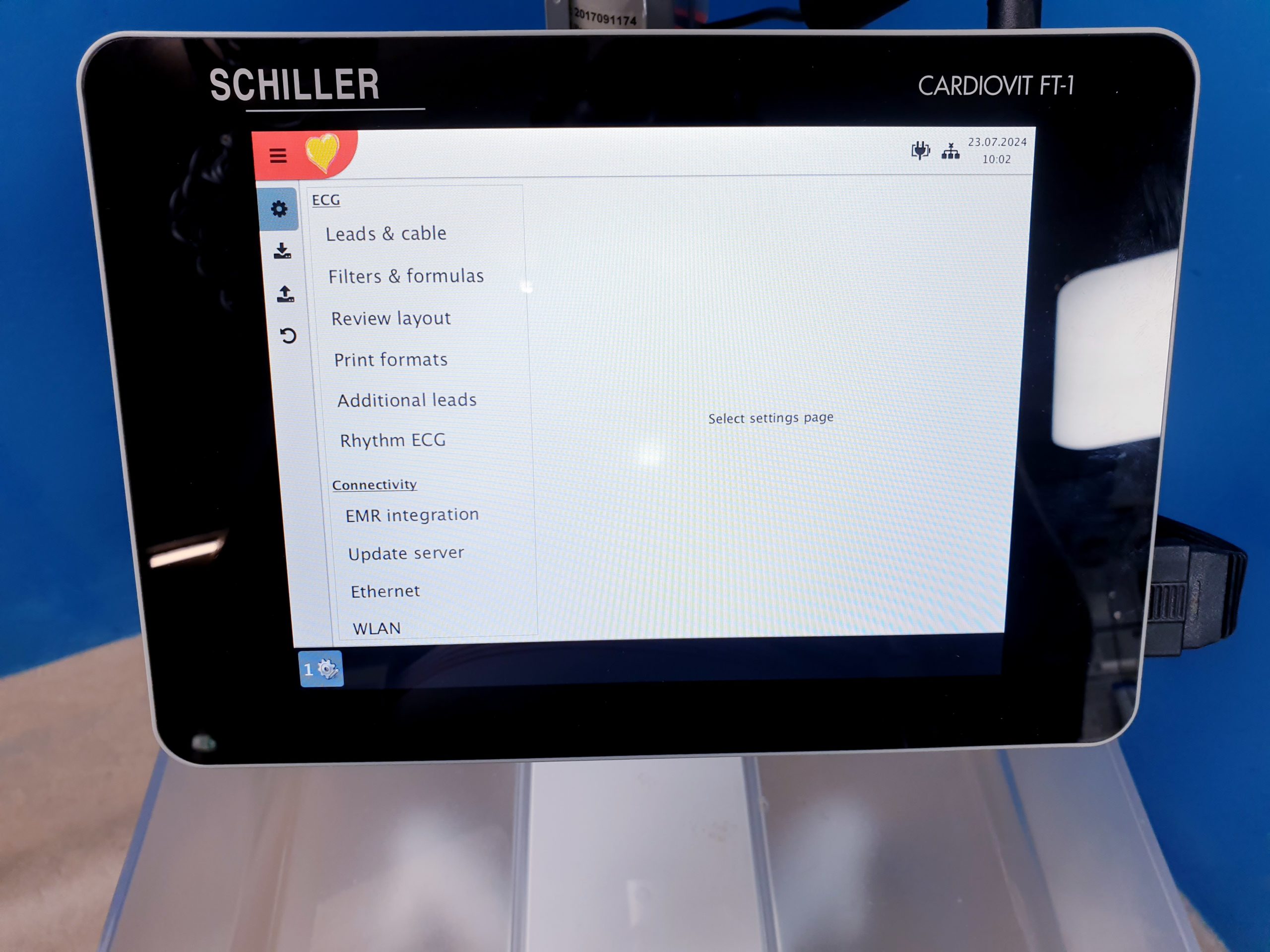 Schiller Cardiovit FT-1 EKG + DT100 80 Sauganlage thumbnail 18