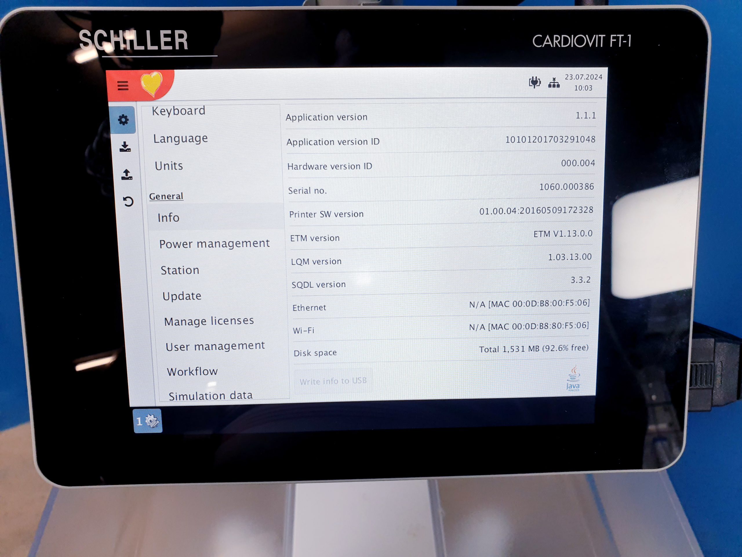 Schiller Cardiovit FT-1 EKG + DT100 80 Sauganlage thumbnail 20