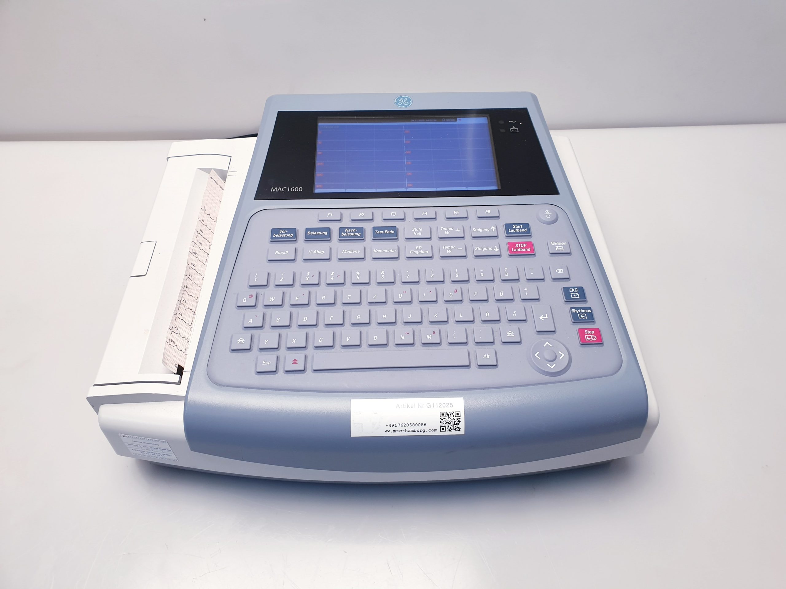 GE MAC 1600 EKG Gerät thumbnail 2
