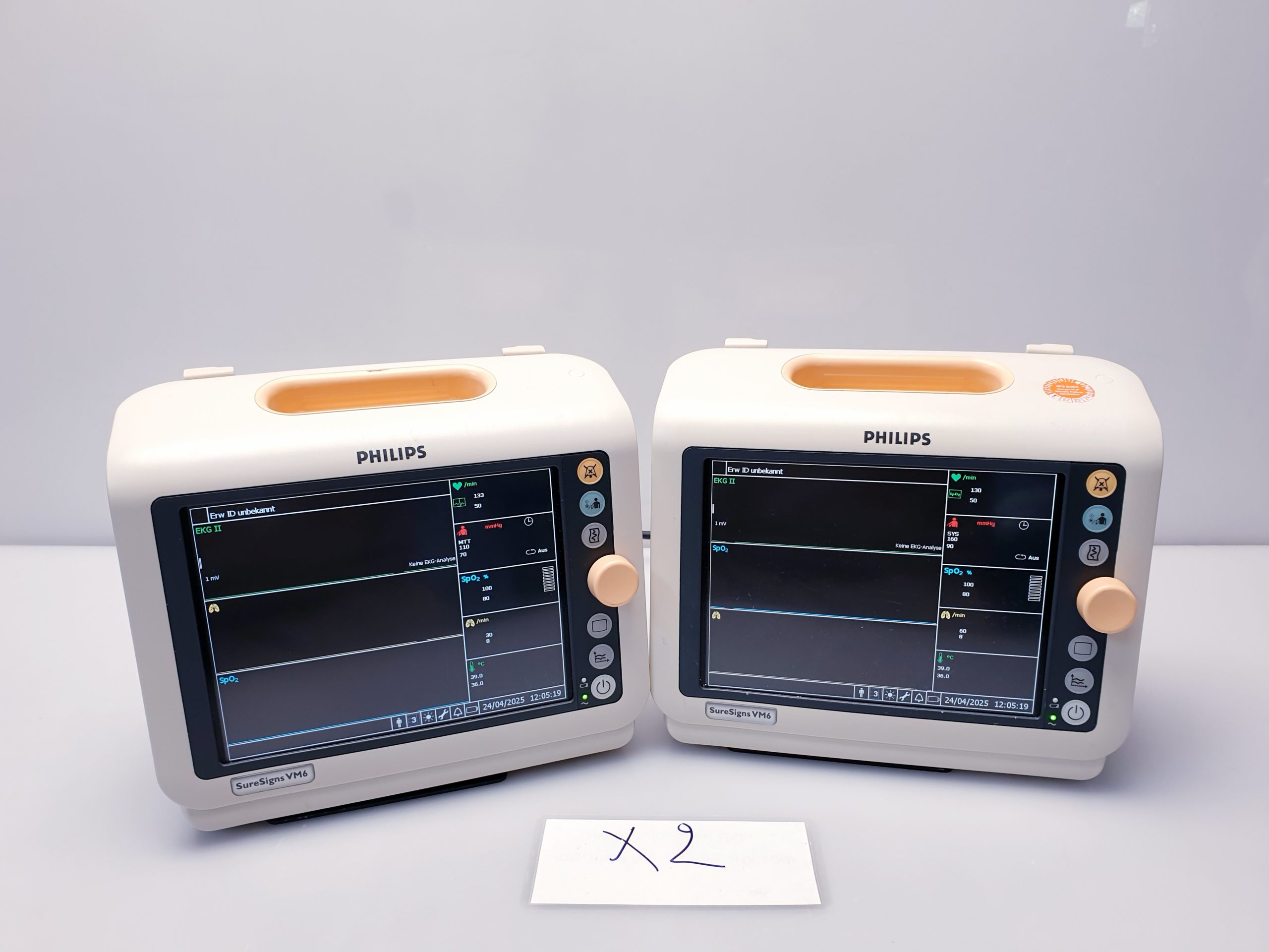 Philips SureSigns VM6 NIBP SpO2, EkG, Temp thumbnail 3