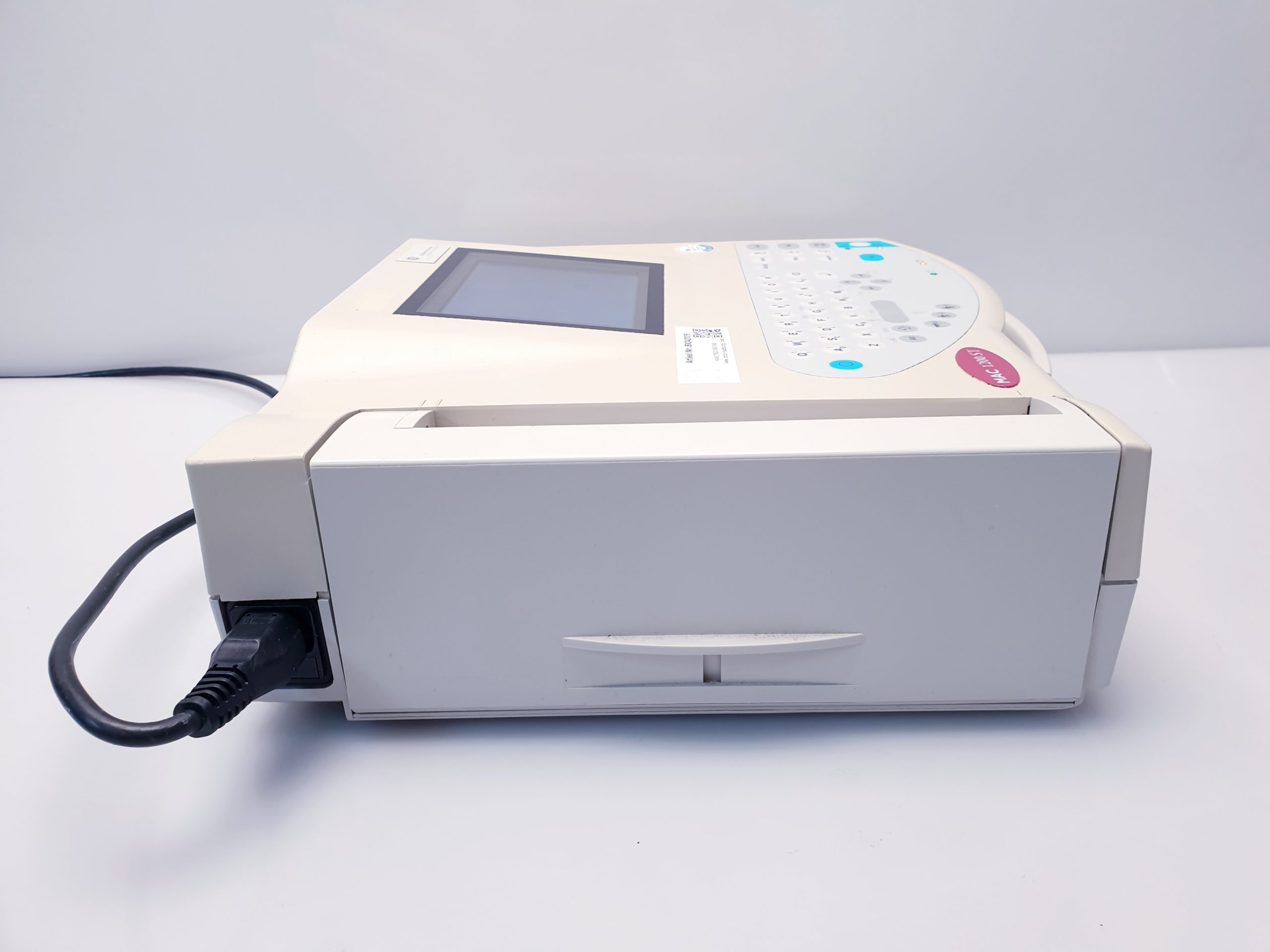 GE MAC 1200ST // 1200 ST EKG Gerät mit Ableitungskabel thumbnail 4