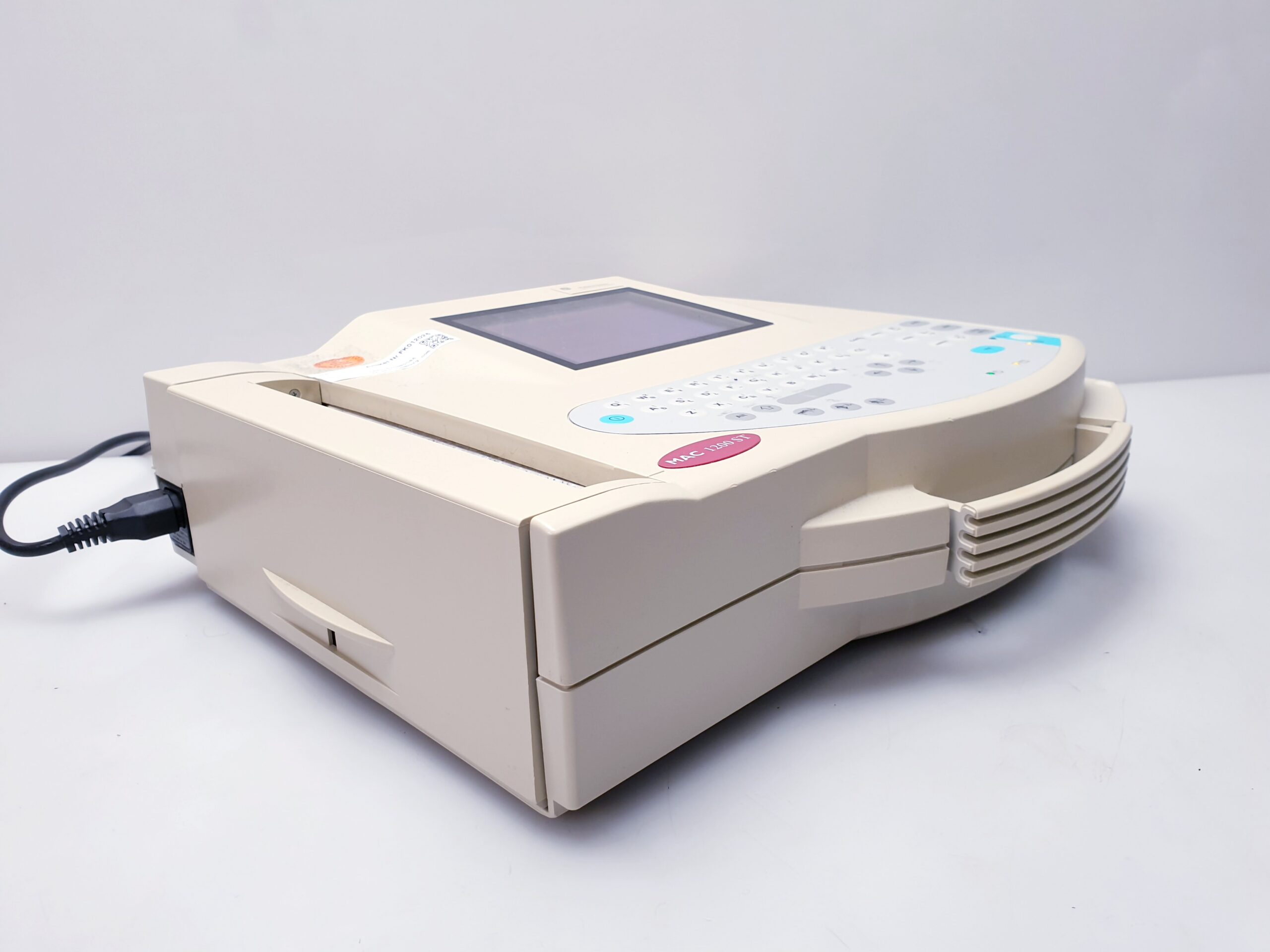 GE MAC 1200ST // 1200 ST EKG Gerät mit Ableitungskabel thumbnail 18