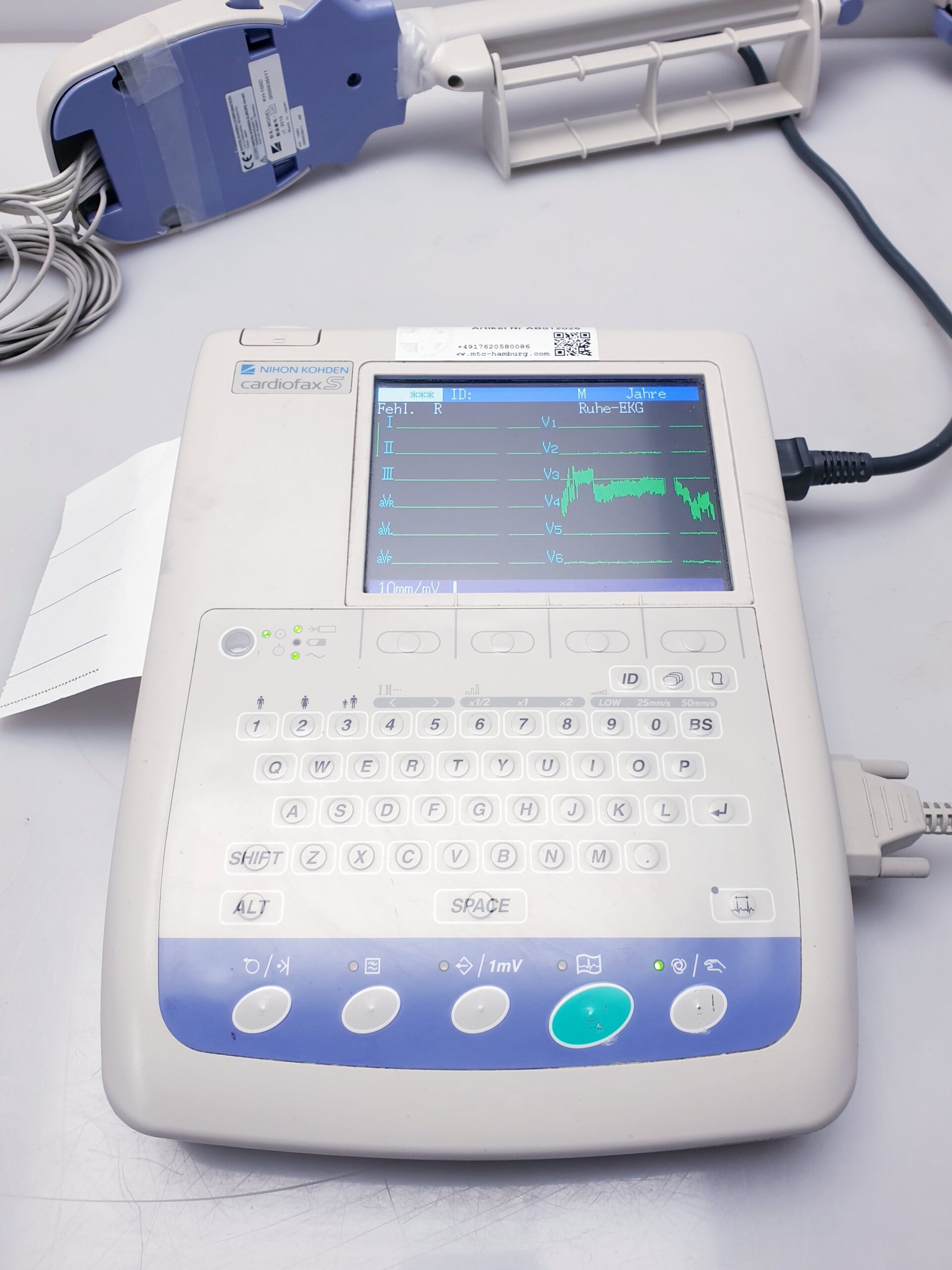 Nihon Kohden Cardiofax S ECG-1250K mit Arm thumbnail 3