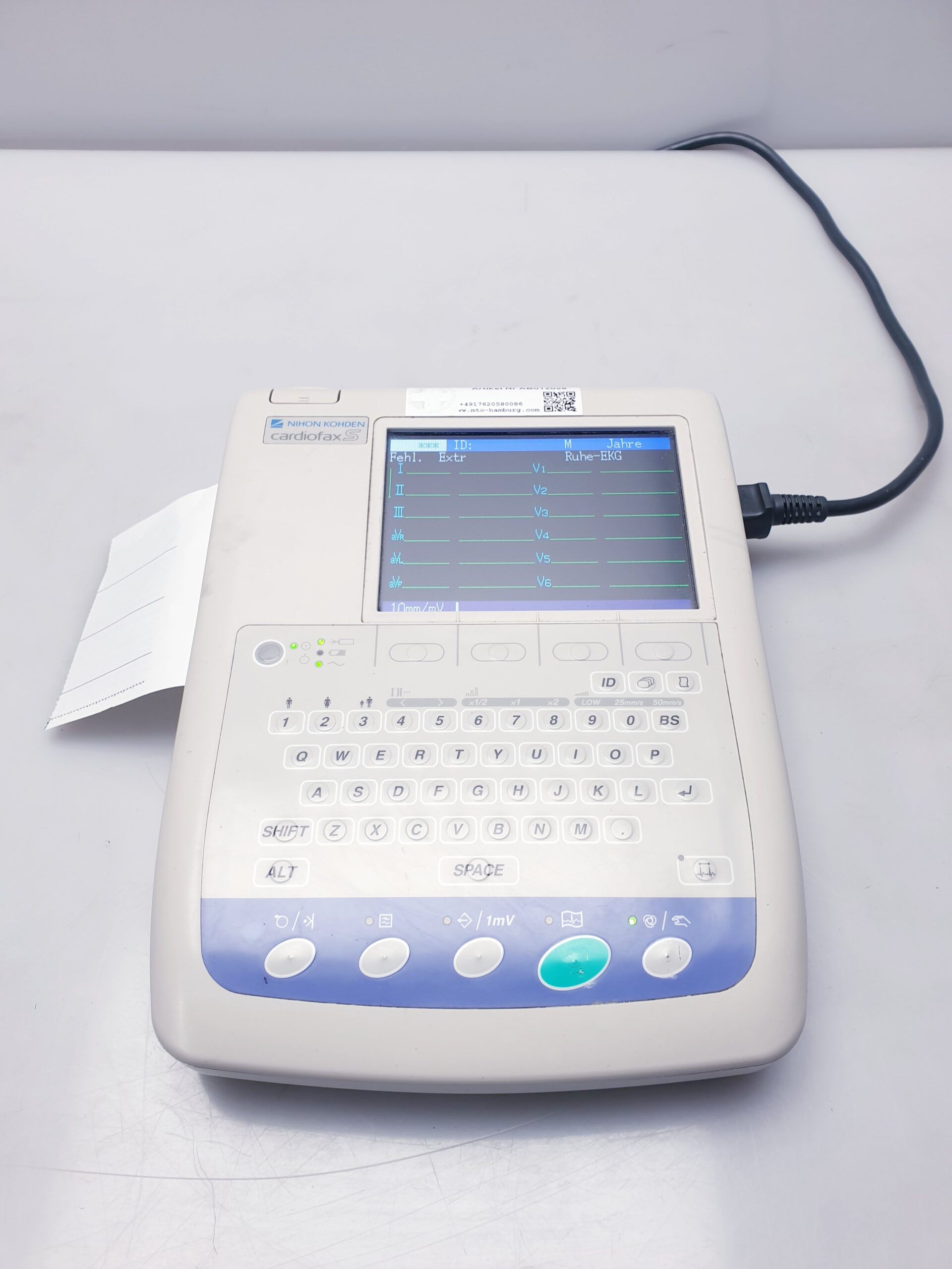 Nihon Kohden Cardiofax S ECG-1250K mit Arm thumbnail 5