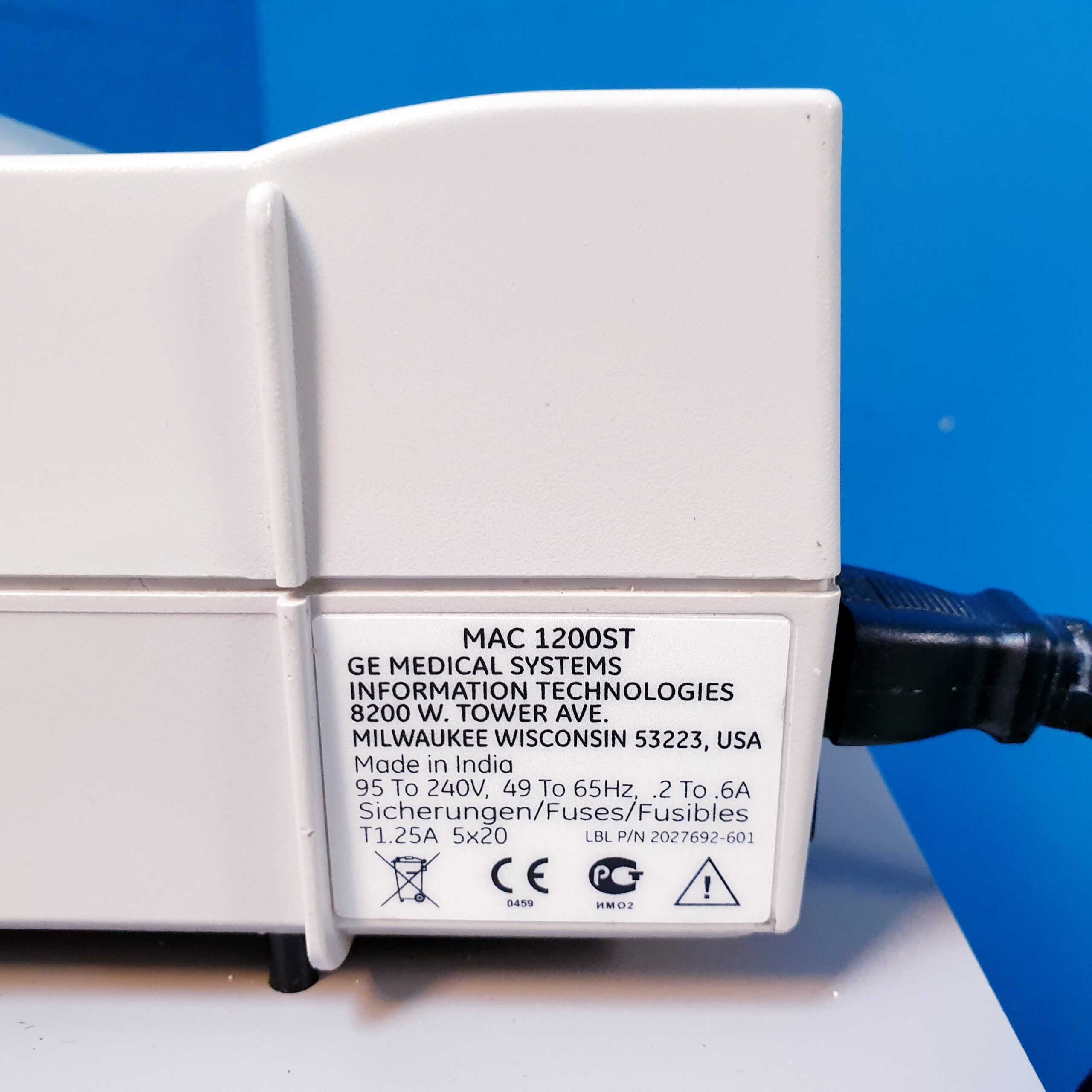 GE MAC 1200 ST EKG-Gerät + Sauganlage thumbnail 12