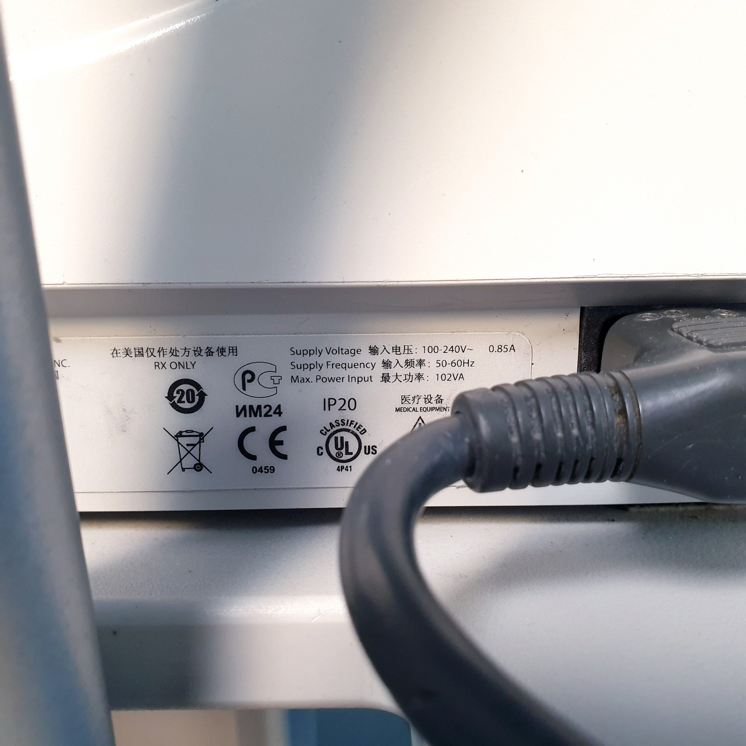 GE MAC 1600 EKG Gerät Ohne Ableitungskabel – mit Rollwagen thumbnail 12