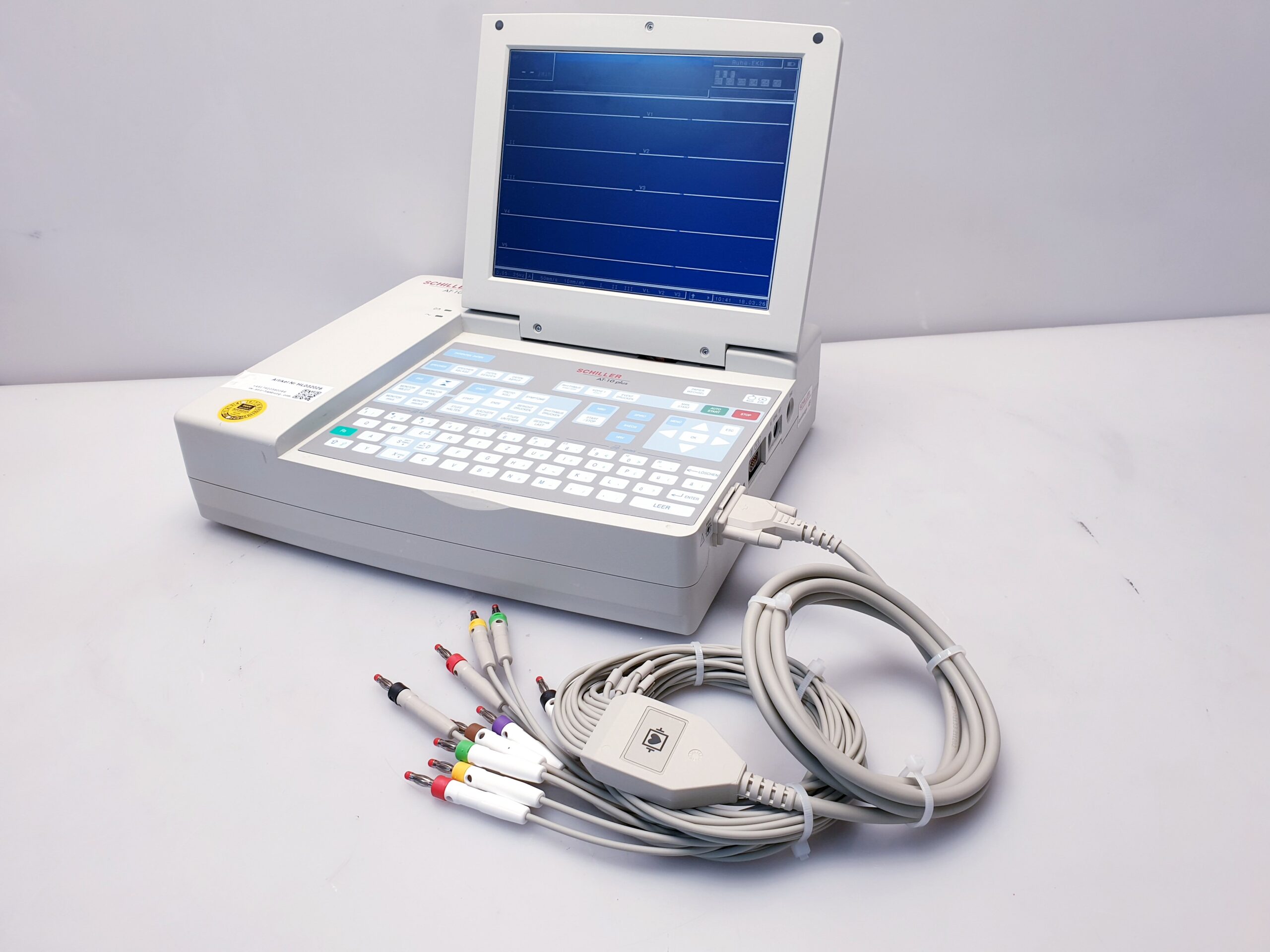 Schiller AT-10 PLUS EKG 12 Kanal Gerät mit LCD Display thumbnail 5