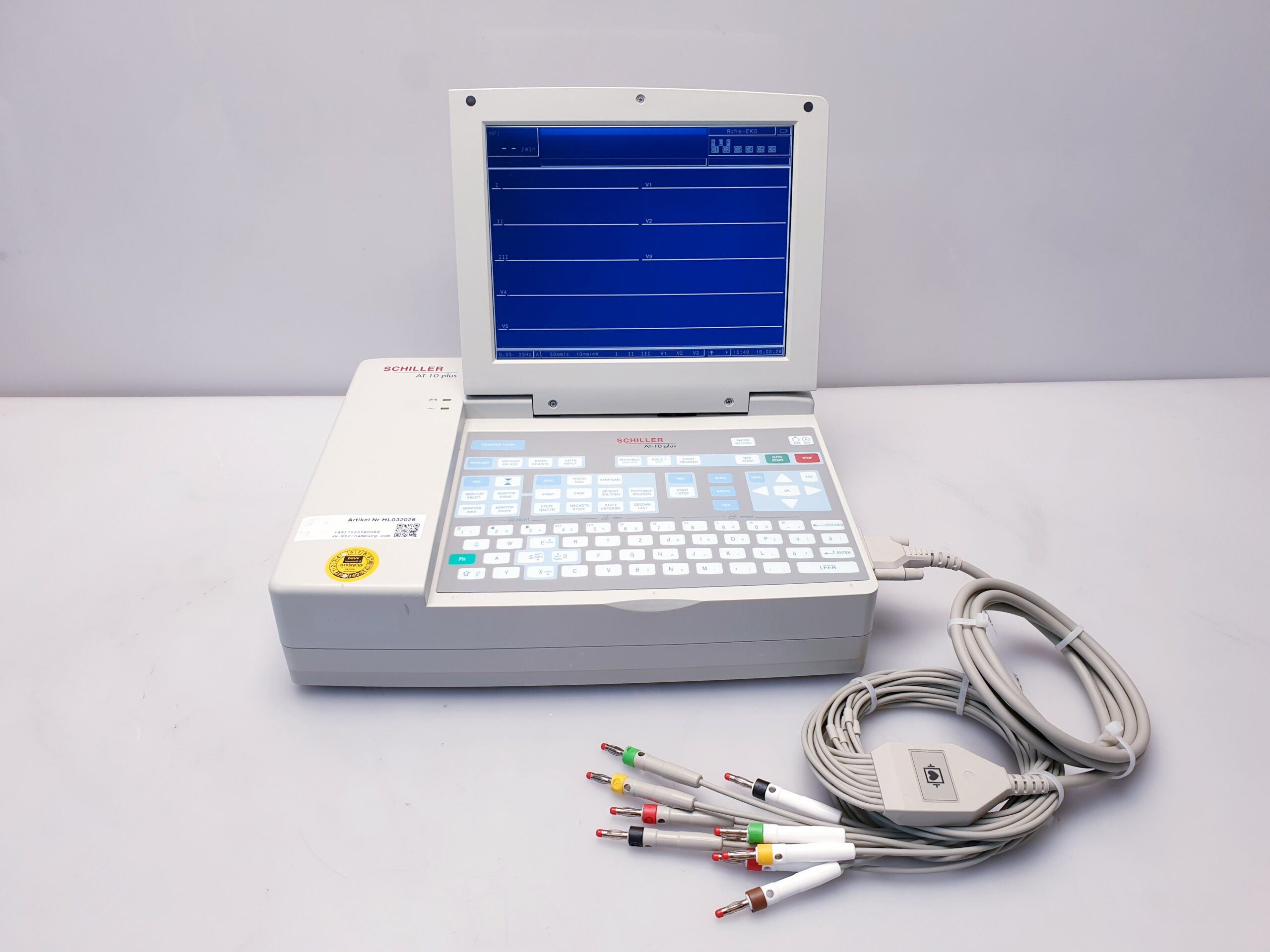 Schiller AT-10 PLUS EKG 12 Kanal Gerät mit LCD Display thumbnail 10