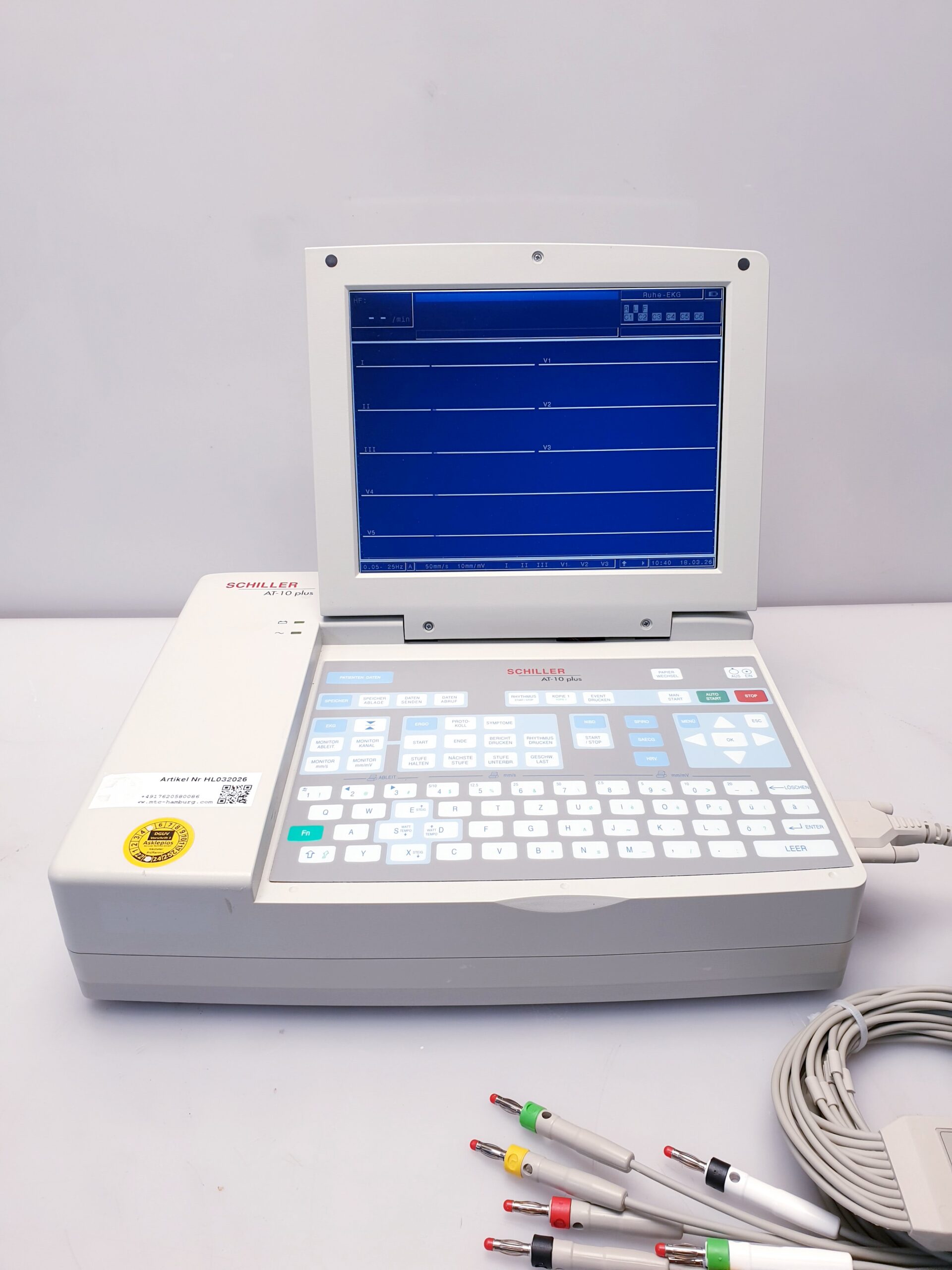 Schiller AT-10 PLUS EKG 12 Kanal Gerät mit LCD Display thumbnail 11